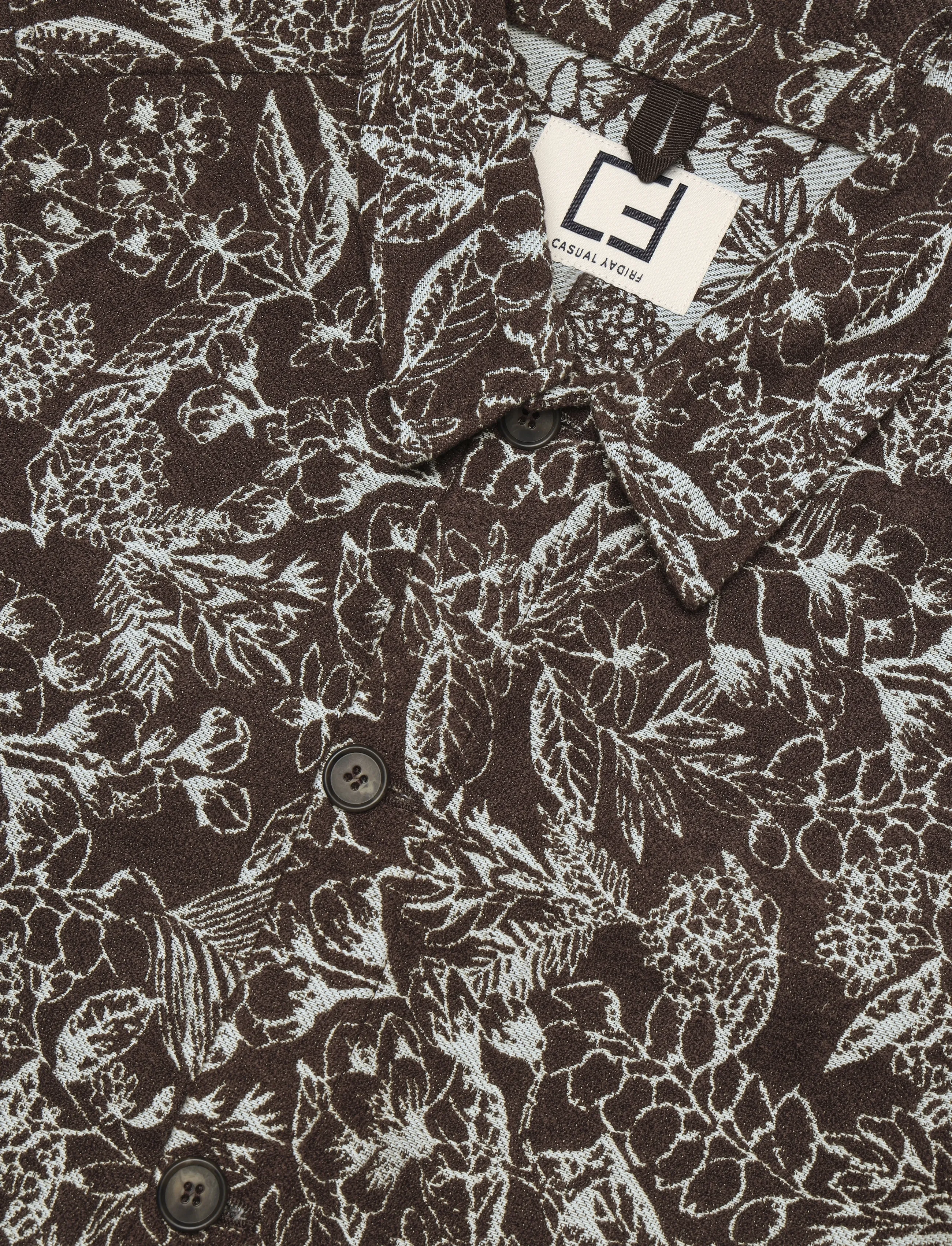 Casual Friday - CFWINDING JAQUARD JACKET - demitasse - 2