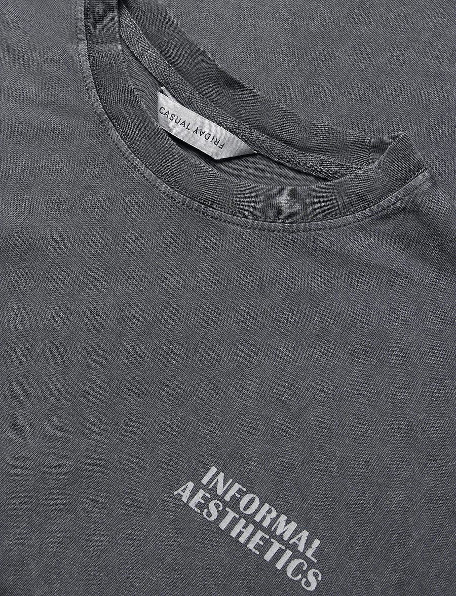 Casual Friday - CFRYDE 0233 PRINTED T-SHIRT - iron gate - 2