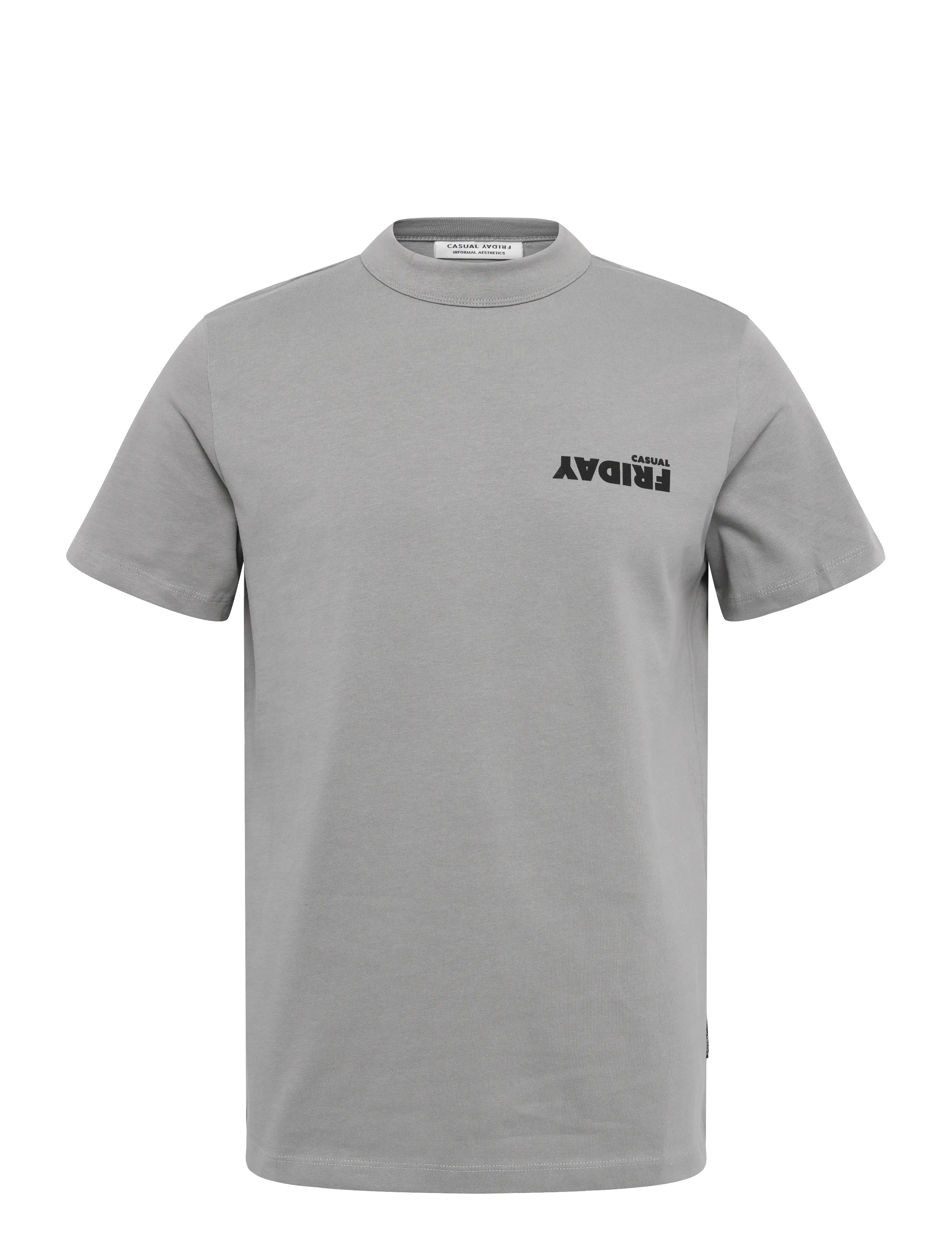 Casual Friday Cfebbot Printed T-Shirt, Mænd, Printet T-Shirt, Grå, Str: L