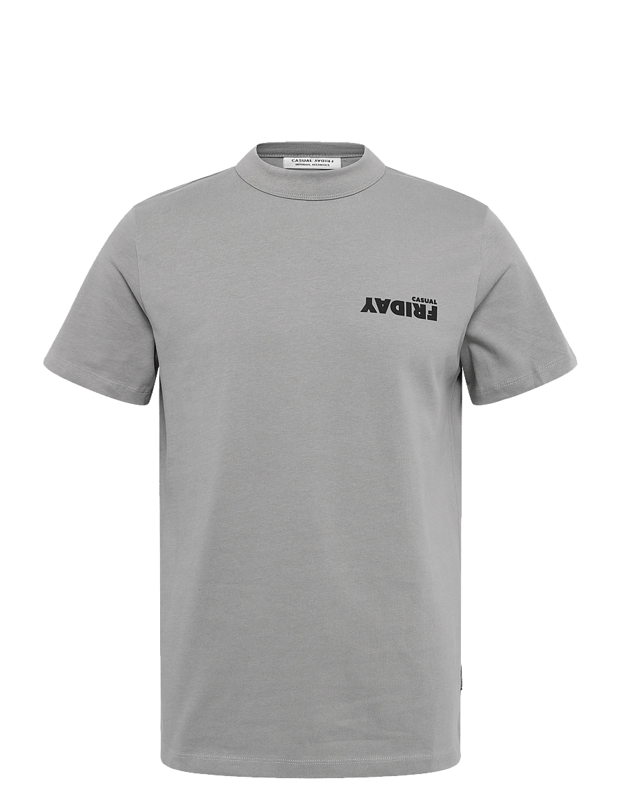 Casual Friday - CFEBBOT PRINTED T-SHIRT - sharkskin - 0