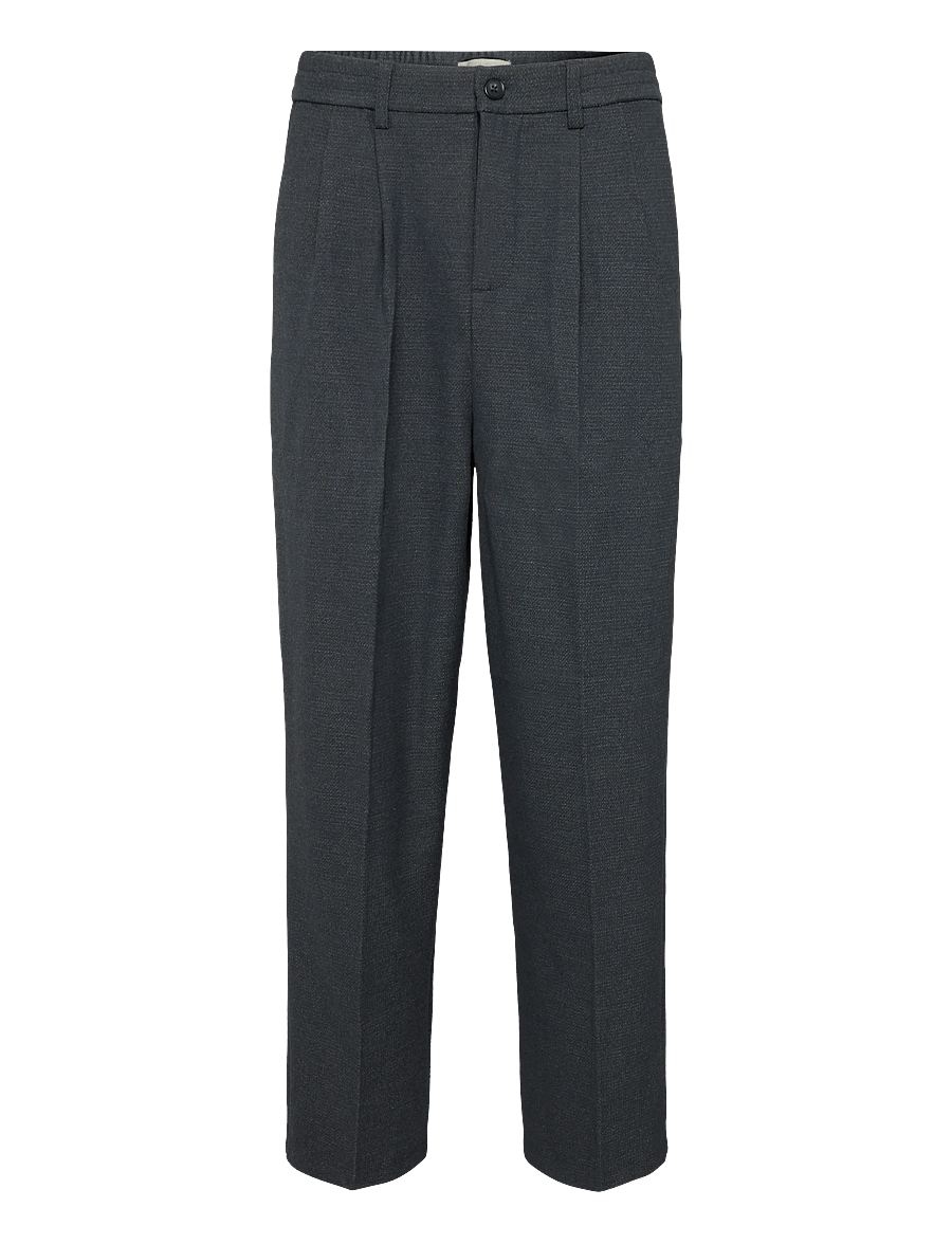 Casual Friday - CFGRANT 0241 STRUCTURED PANTS - habitbukser - dark navy melange - 0