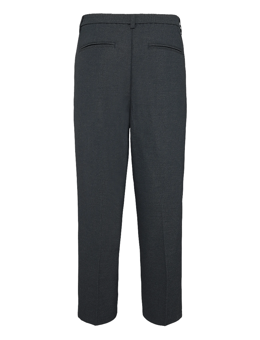 Casual Friday - CFGRANT 0241 STRUCTURED PANTS - habitbukser - dark navy melange - 1