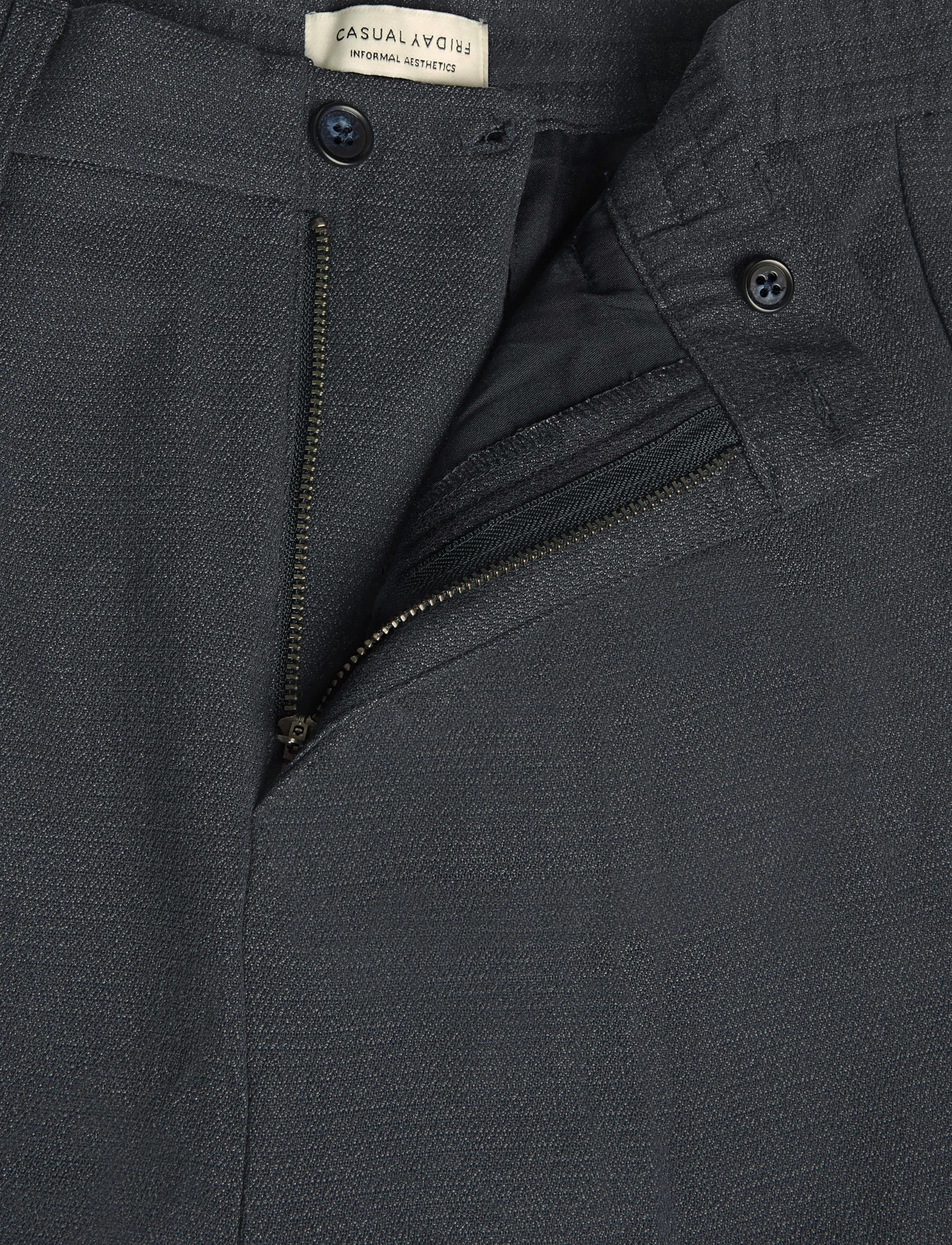 Casual Friday - CFGRANT 0241 STRUCTURED PANTS - dark navy melange - 3