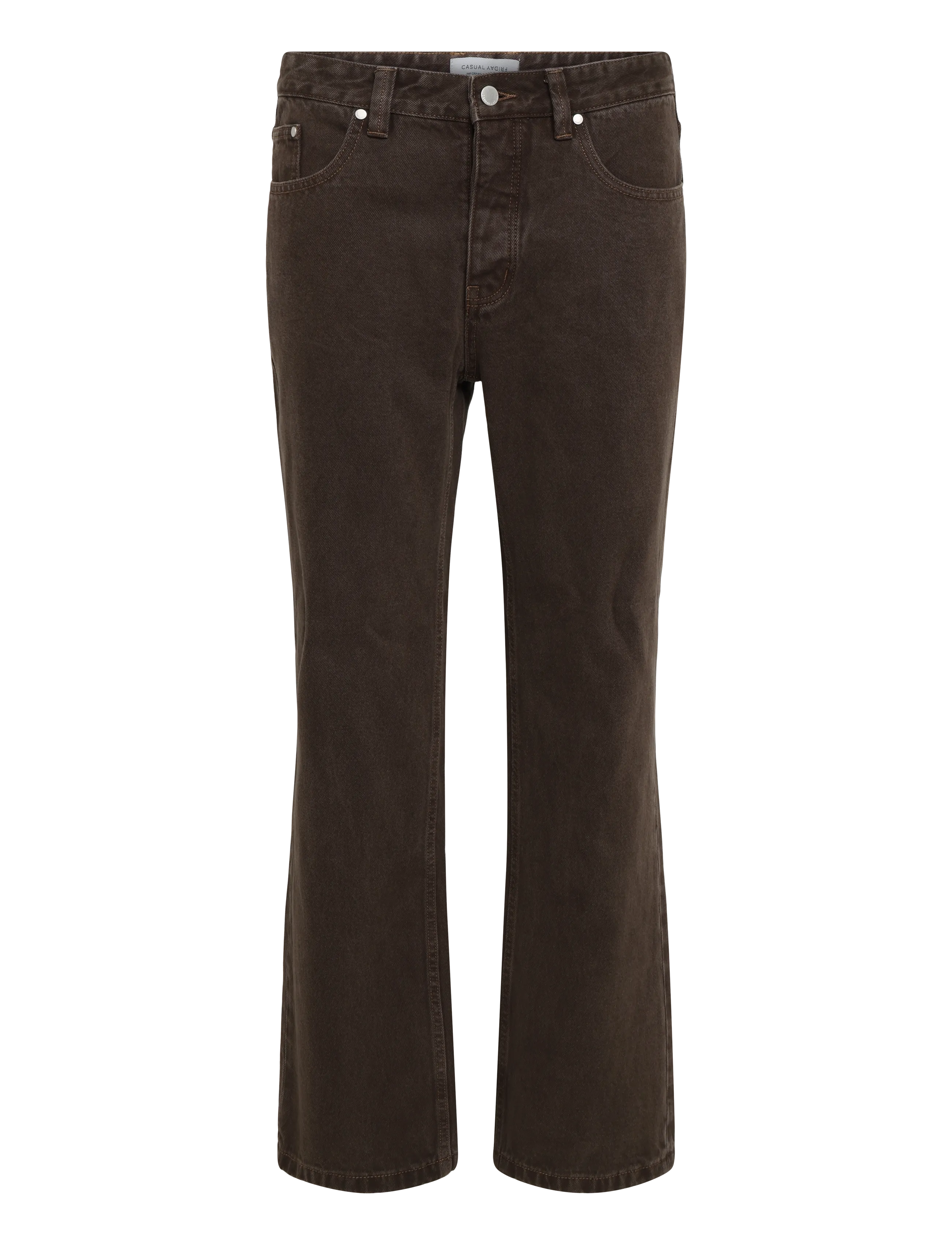 Casual Friday CFHALLUND 0238 GMT DYED DENIM - Kleidung - DEMITASSE / brown