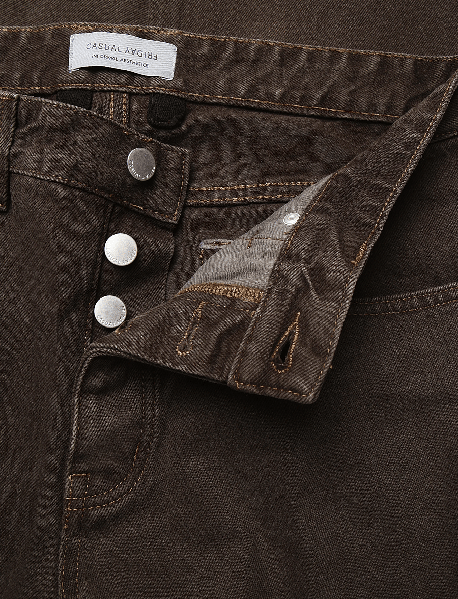 Casual Friday - CFHALLUND 0238 GMT DYED DENIM - regular jeans - demitasse - 3