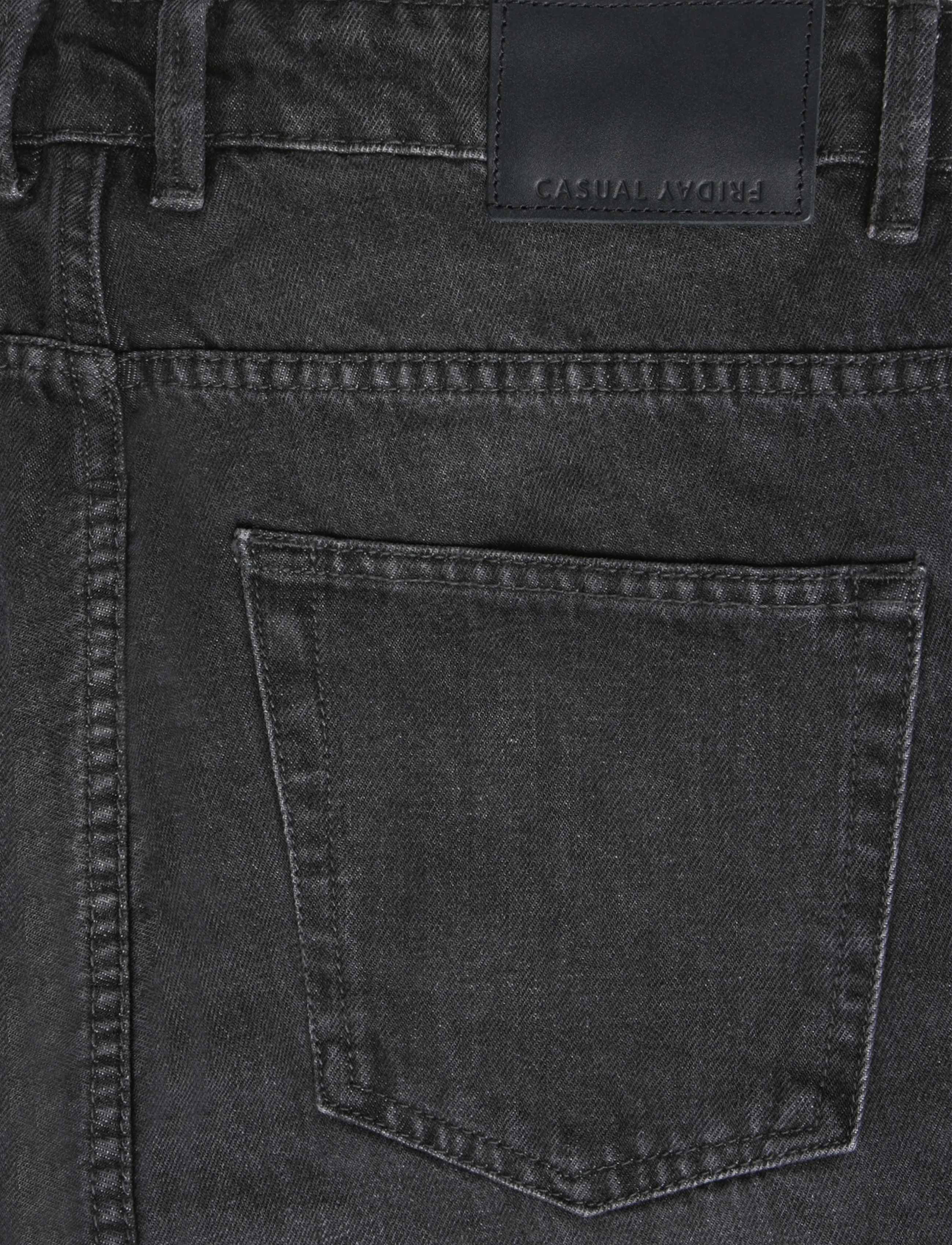 Casual Friday - CFHALLUND WIDE JEANS - 200440 dark grey denim - 4