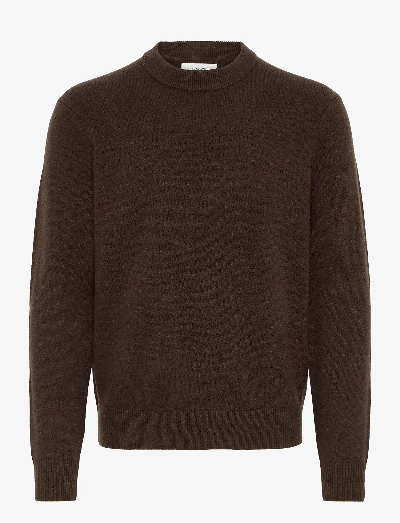 Casual Friday - CFANDRO 0247 CREW NECK KNIT - Ümmarguse kaelusega kudumid - demitasse melange - 1