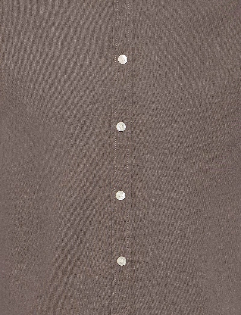 Casual Friday - CFHANES SS LINEN MIX SHIRT - lina krekli - major brown - 2