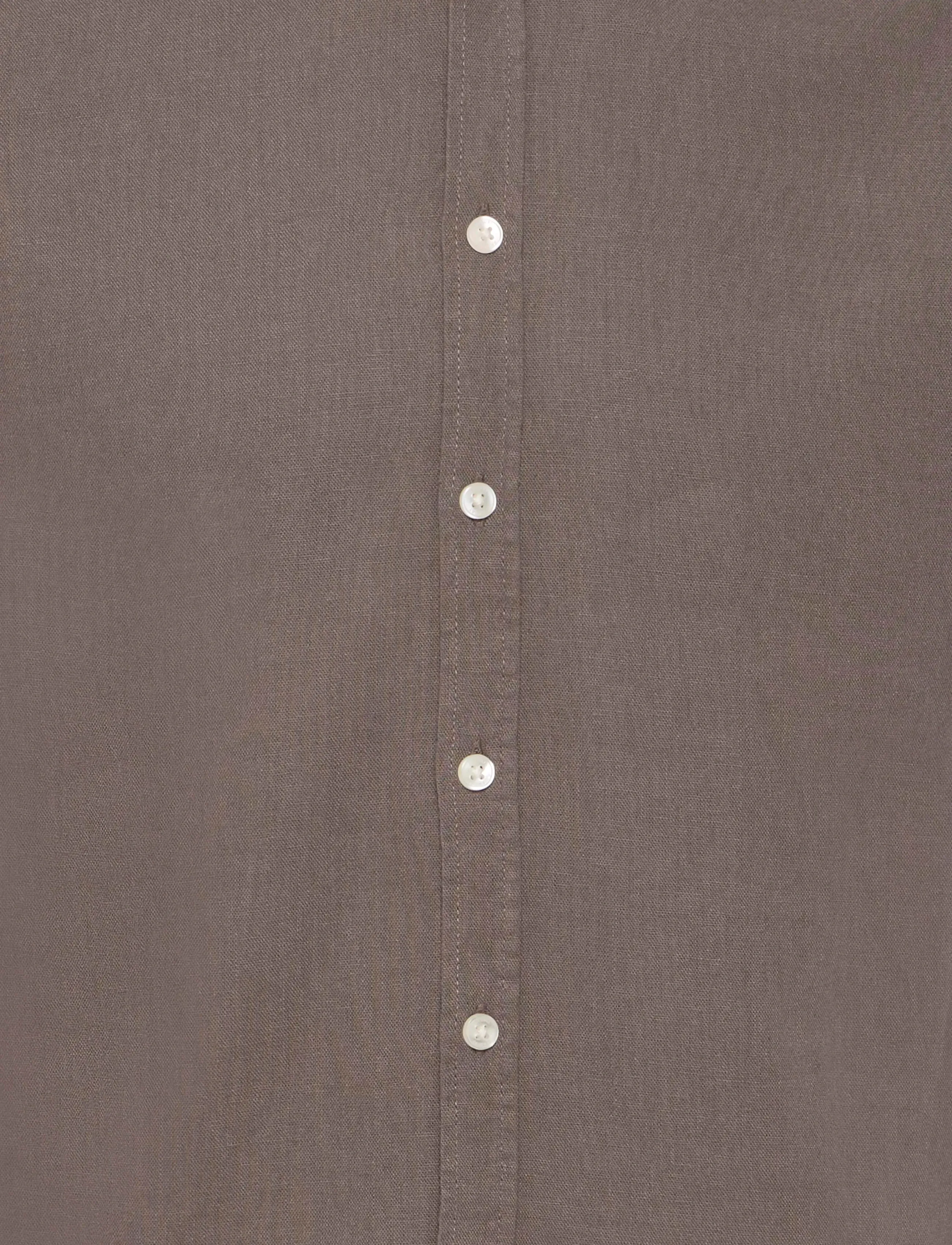 Casual Friday - CFHANES SS LINEN MIX SHIRT - hørskjorter - major brown - 2
