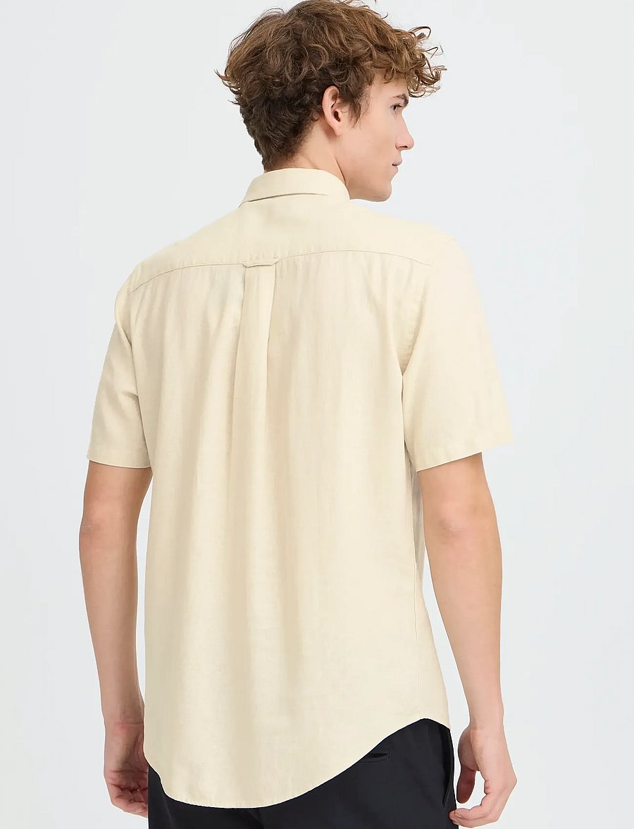 Casual Friday - CFHANES SS LINEN MIX SHIRT - koszule lniane - summer sand - 4