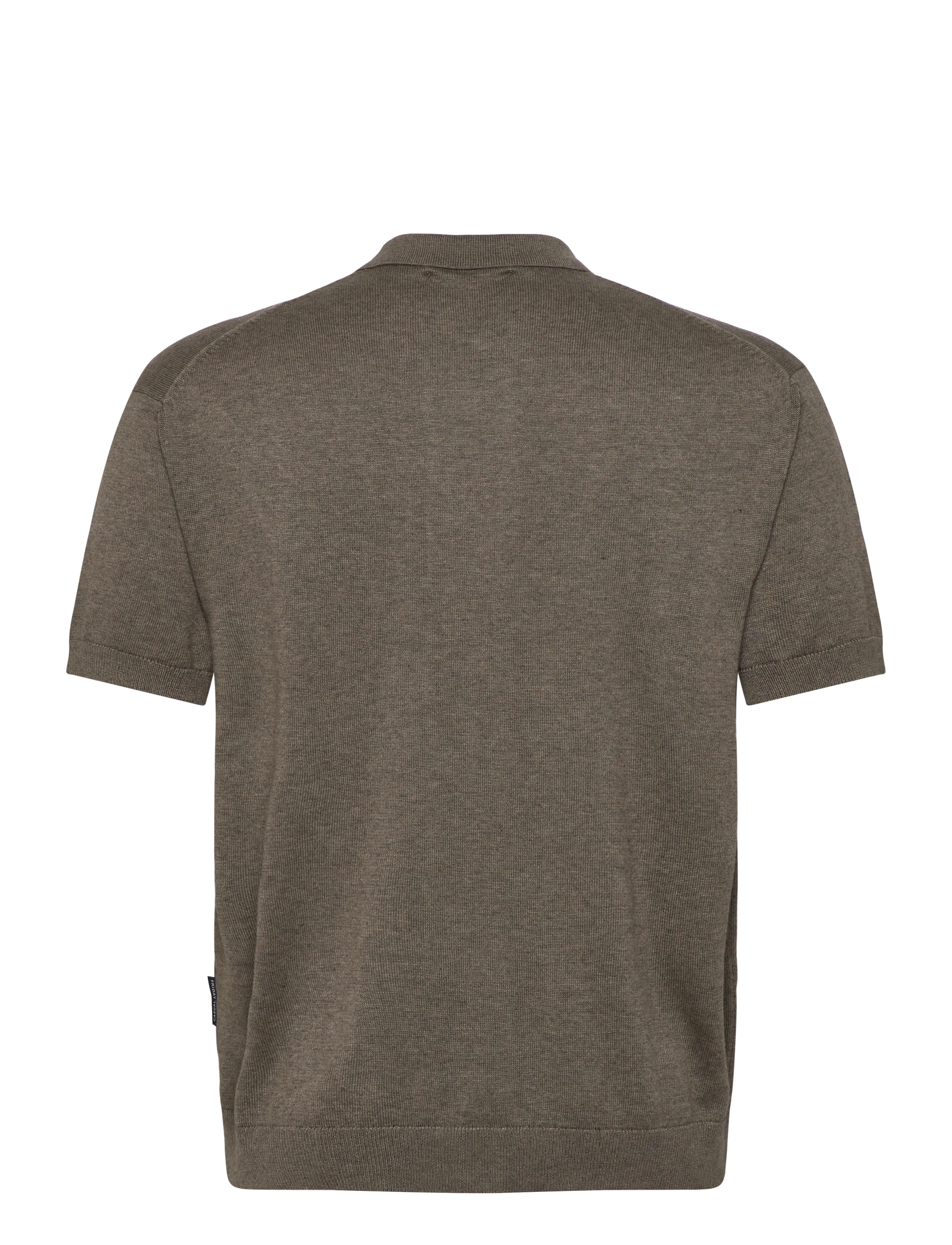 Casual Friday - CFBELLS SS CARDIGAN KNIT - stickade pikéer - major brown melange - 2