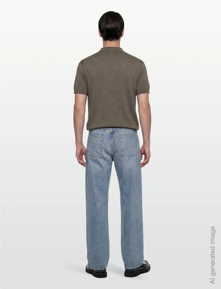 Casual Friday - CFBELLS SS CARDIGAN KNIT - langärmlige strick-polohemden - major brown melange - 4