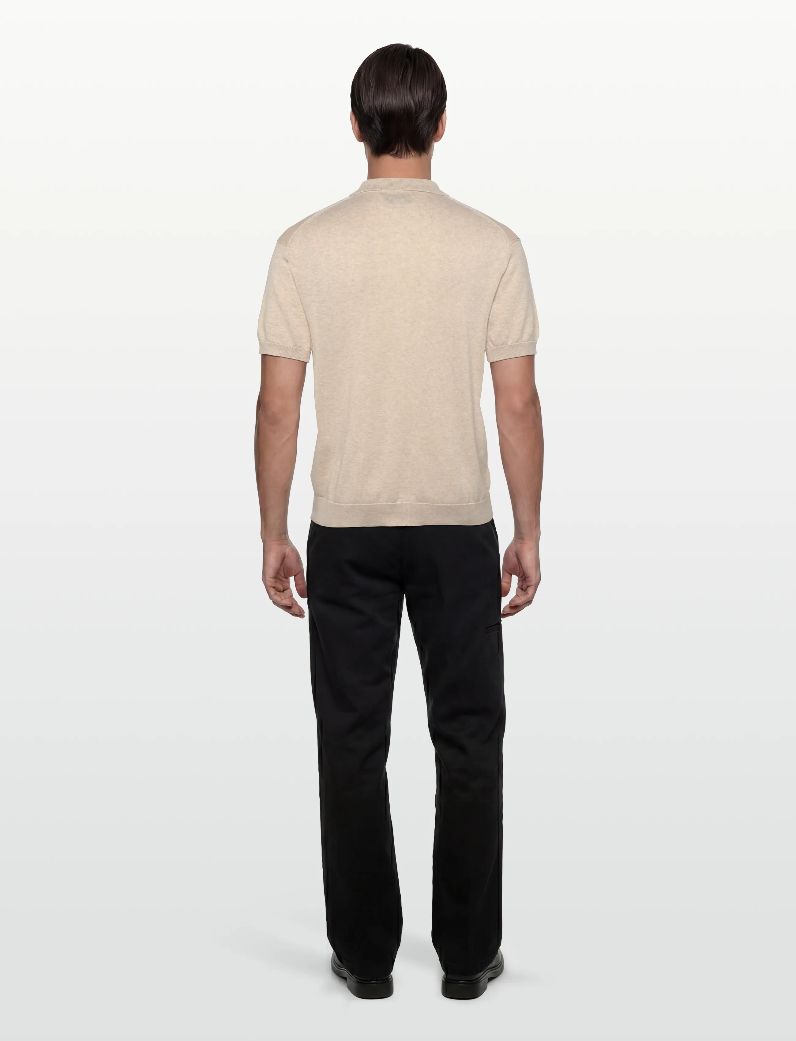 Casual Friday - CFBELLS SS CARDIGAN KNIT - knitted polos - summer sand melange - 4