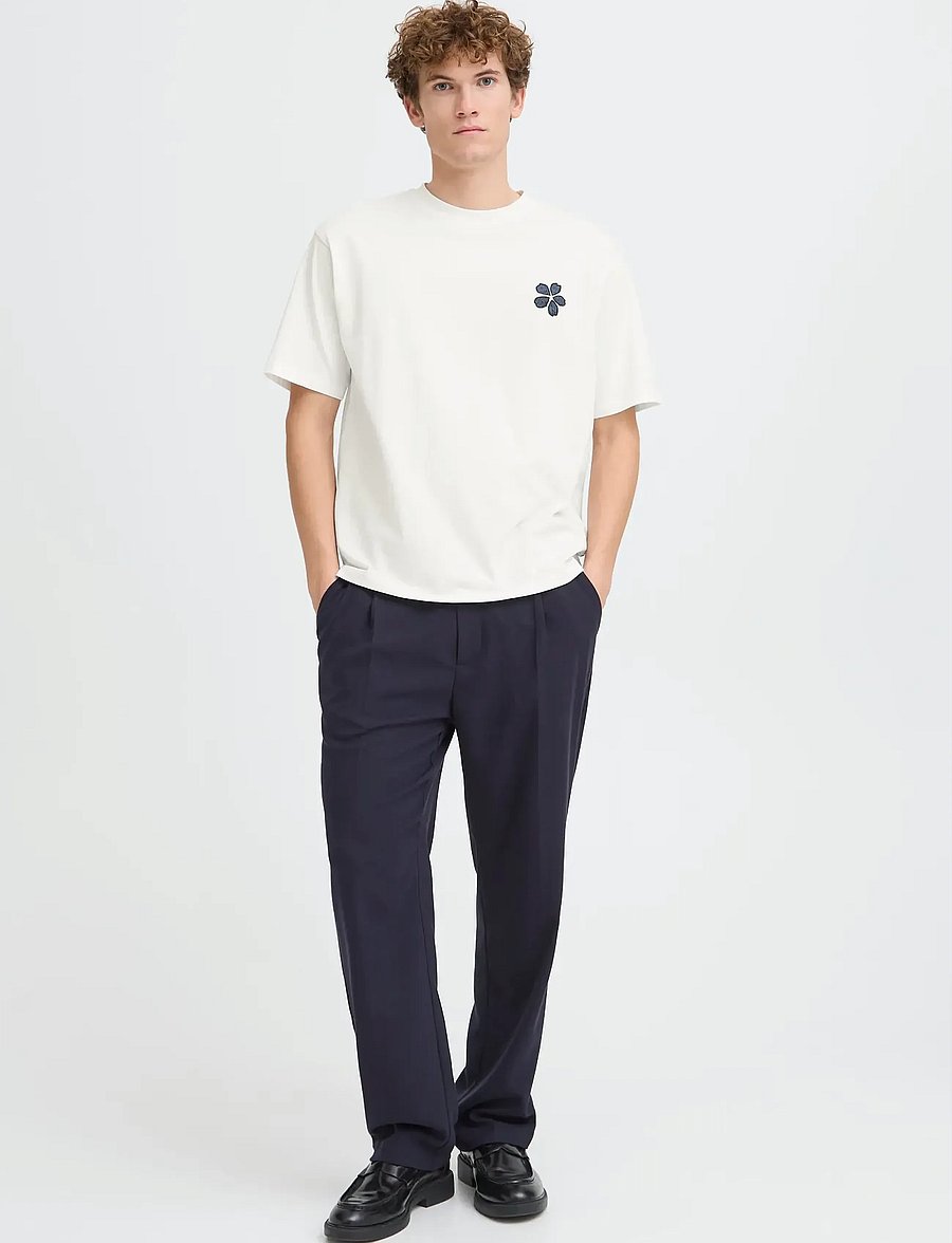 Casual Friday - CFARLAN RELAXED T-SHIRT - short-sleeved t-shirts - cloud dancer - 0