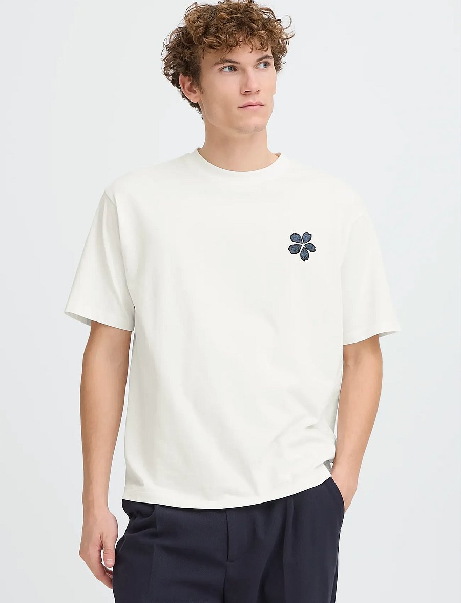 Casual Friday - CFARLAN RELAXED T-SHIRT - short-sleeved t-shirts - cloud dancer - 3