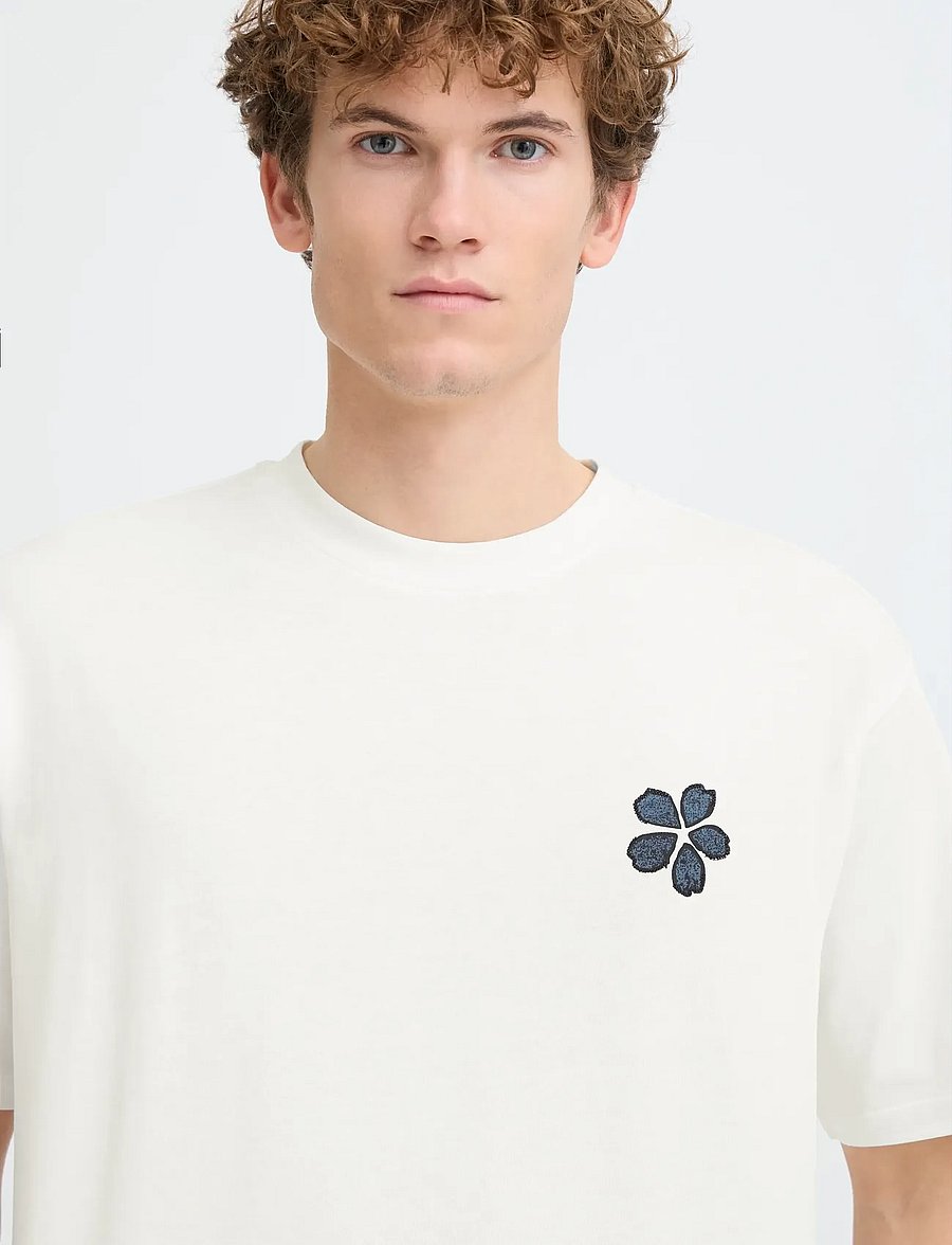 Casual Friday - CFARLAN RELAXED T-SHIRT - short-sleeved t-shirts - cloud dancer - 5