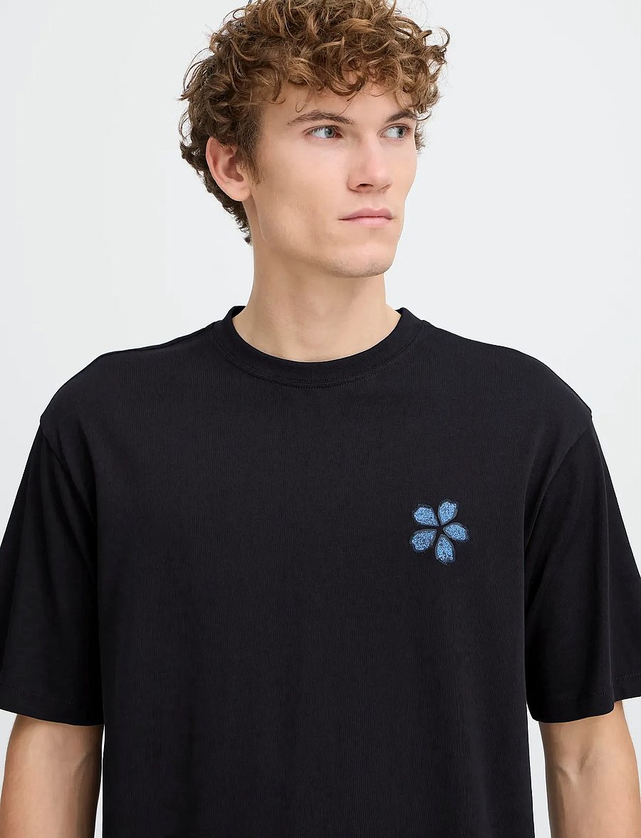 Casual Friday - CFARLAN RELAXED T-SHIRT - short-sleeved t-shirts - dark navy - 5
