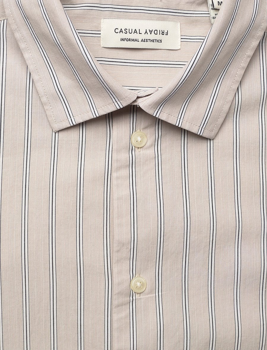 Casual Friday - CFOLSSON STRIPED SHIRT - randiga skjortor - island fossil - 2