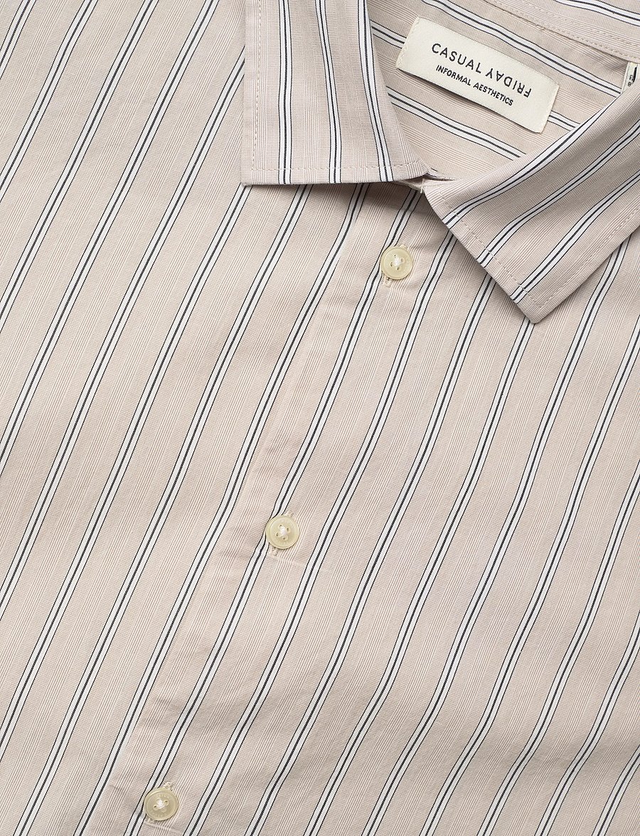 Casual Friday - CFOLSSON STRIPED SHIRT - randiga skjortor - island fossil - 3