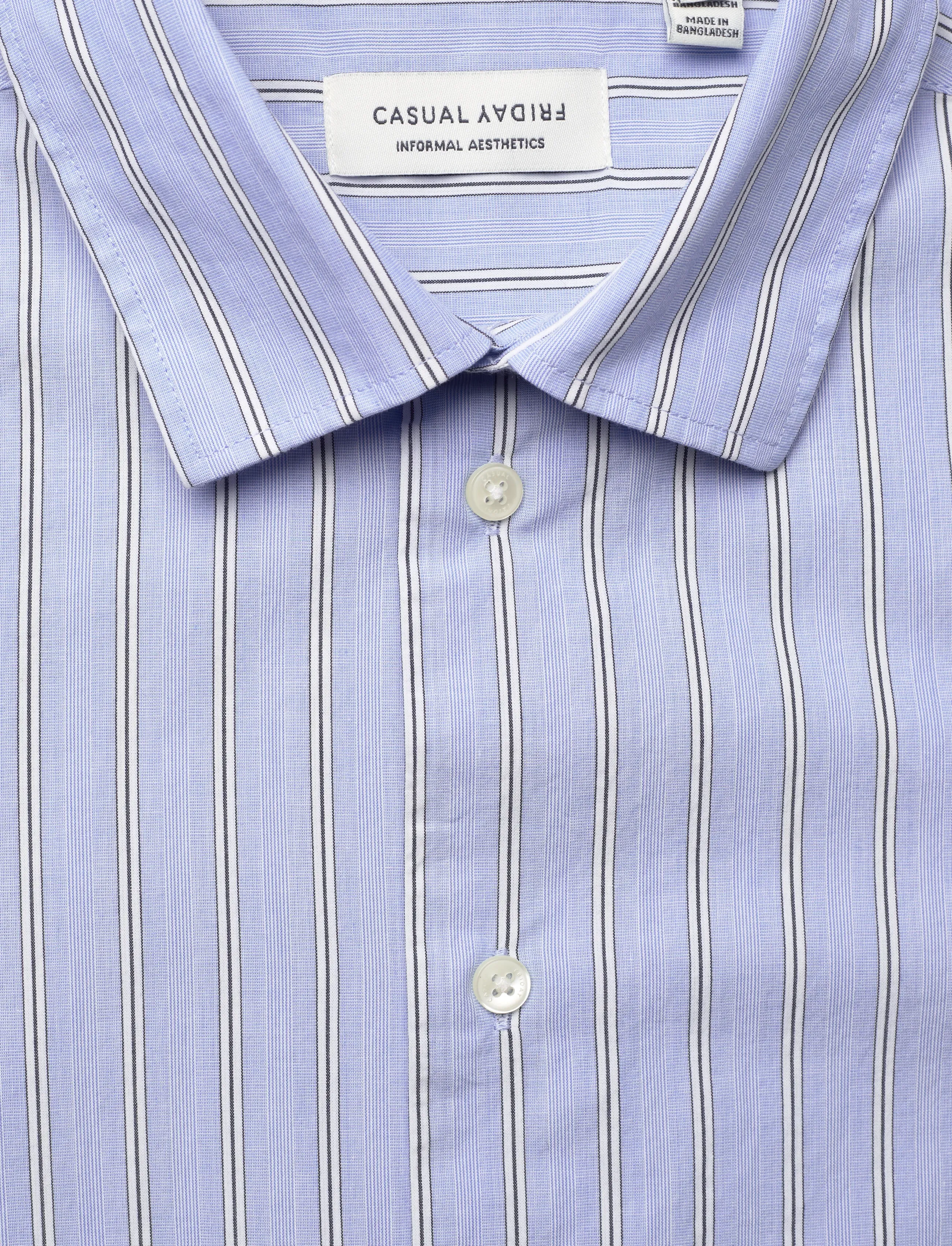 Casual Friday - CFOLSSON STRIPED SHIRT - triibulised särgid - vista blue - 5