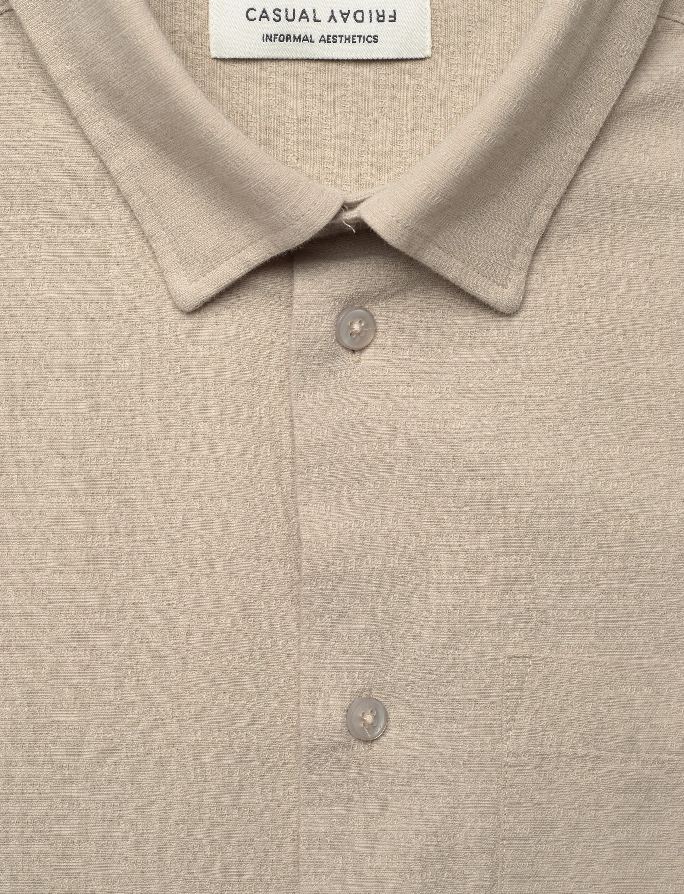 Casual Friday - CFAABERG STRUCTURED SHIRT - casual hemden - island fossil - 2
