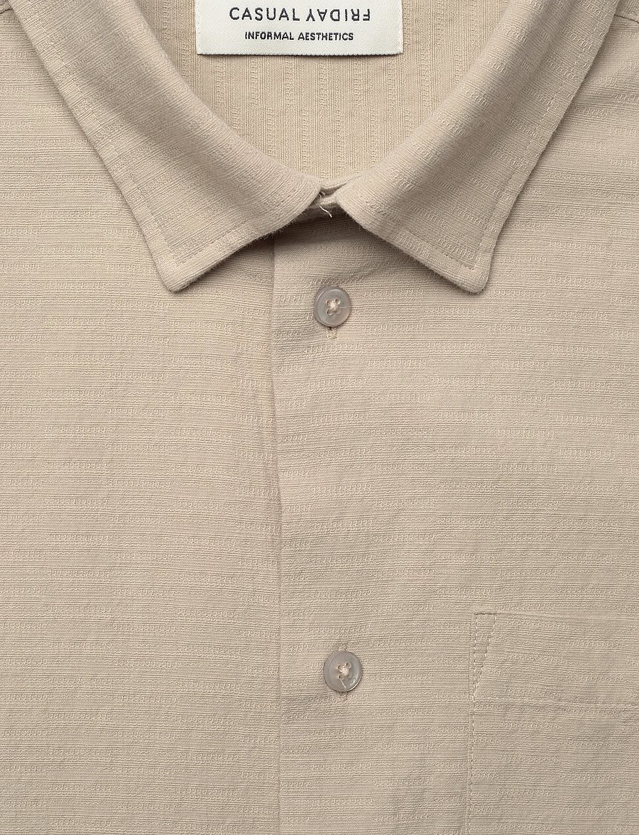 Casual Friday - CFAABERG STRUCTURED SHIRT - casual skjortor - island fossil - 2