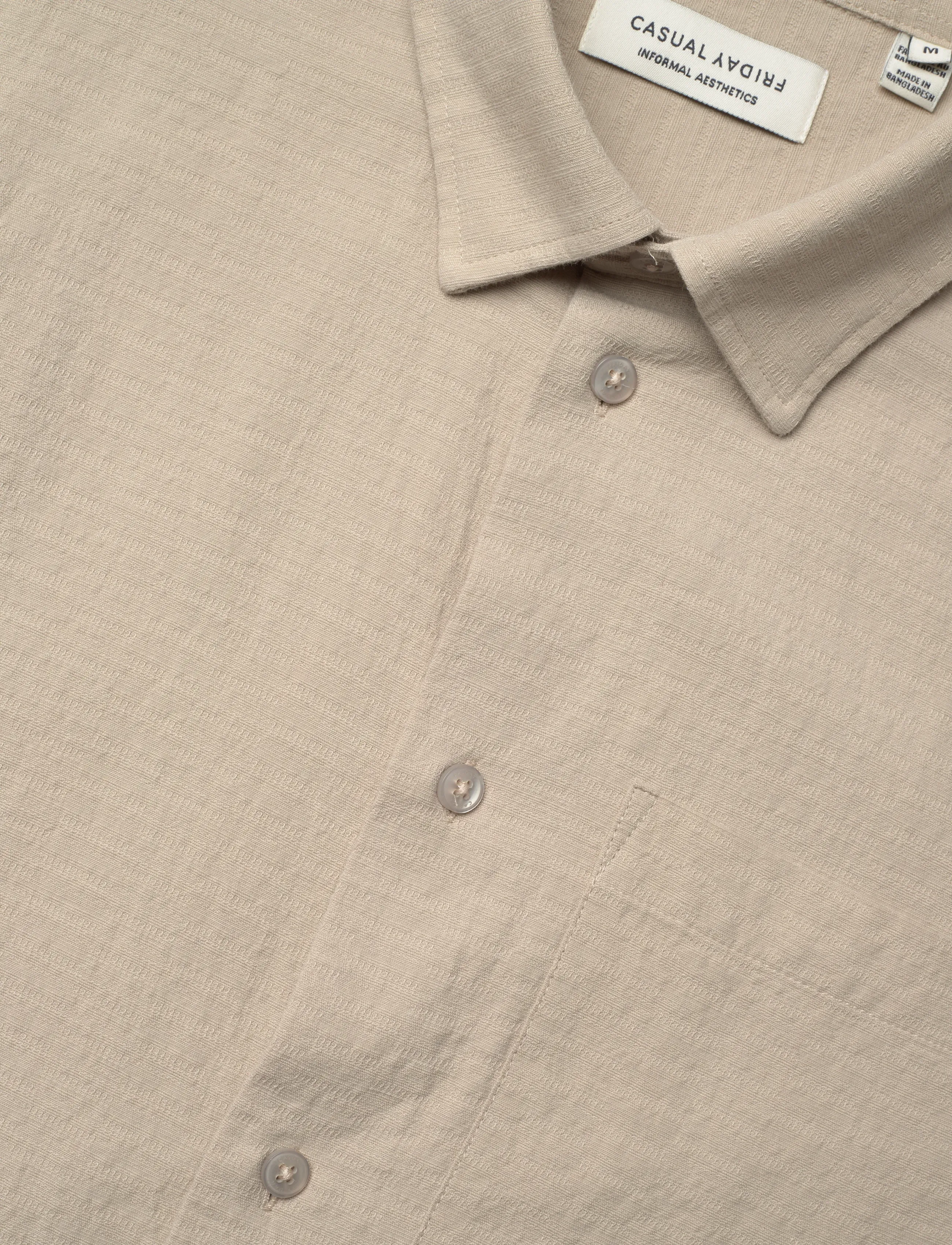 Casual Friday - CFAABERG STRUCTURED SHIRT - casual hemden - island fossil - 3
