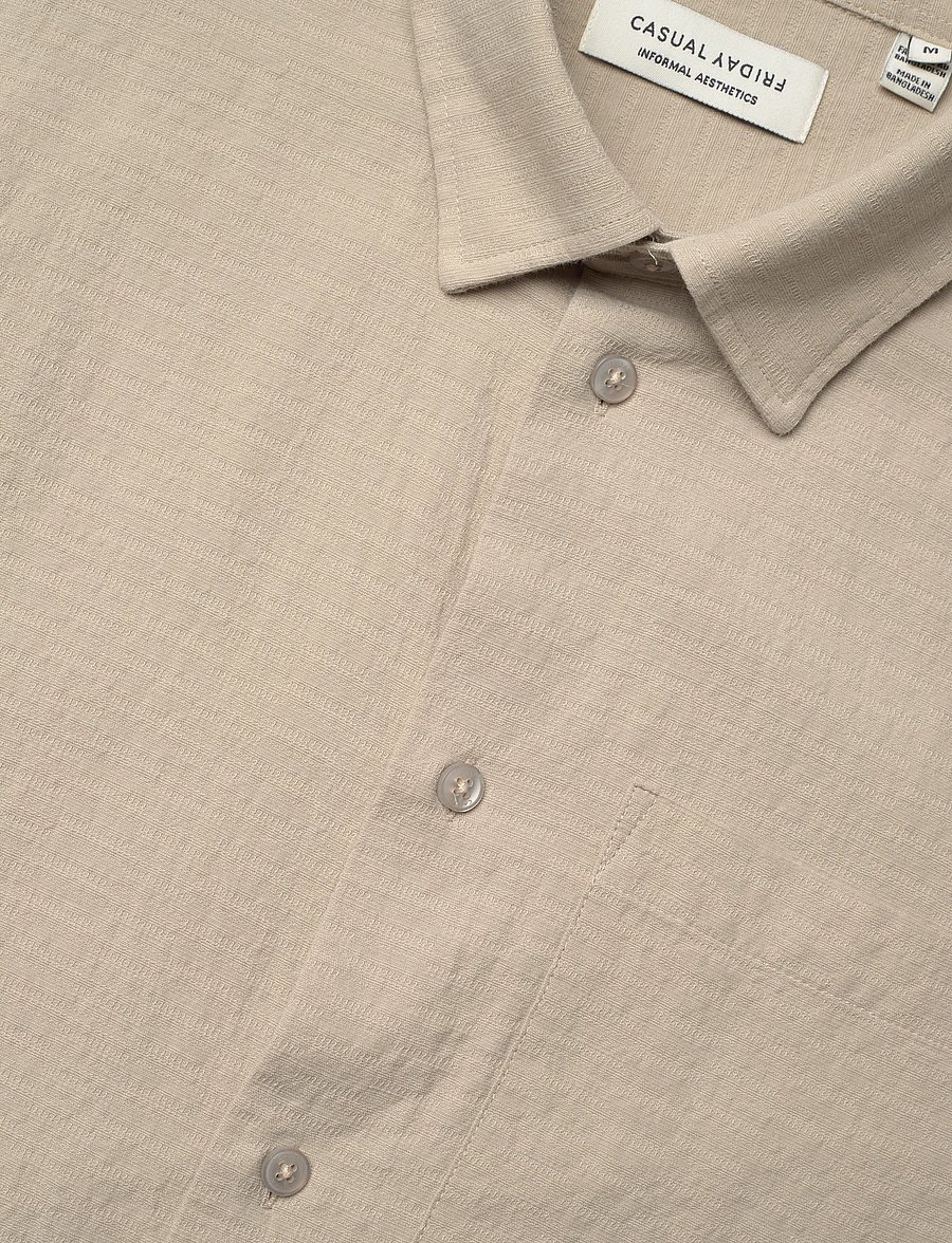 Casual Friday - CFAABERG STRUCTURED SHIRT - casual skjortor - island fossil - 3