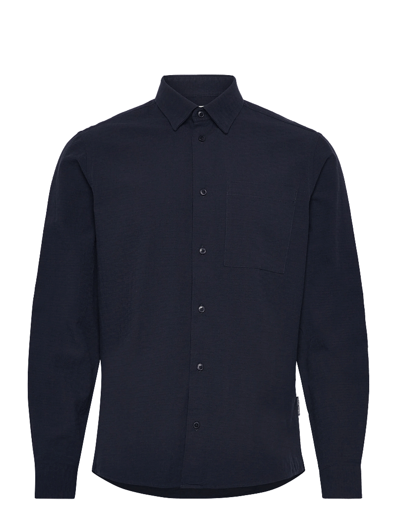 Casual Friday - CFAABERG STRUCTURED SHIRT - rennot kauluspaidat - navy blazer - 1