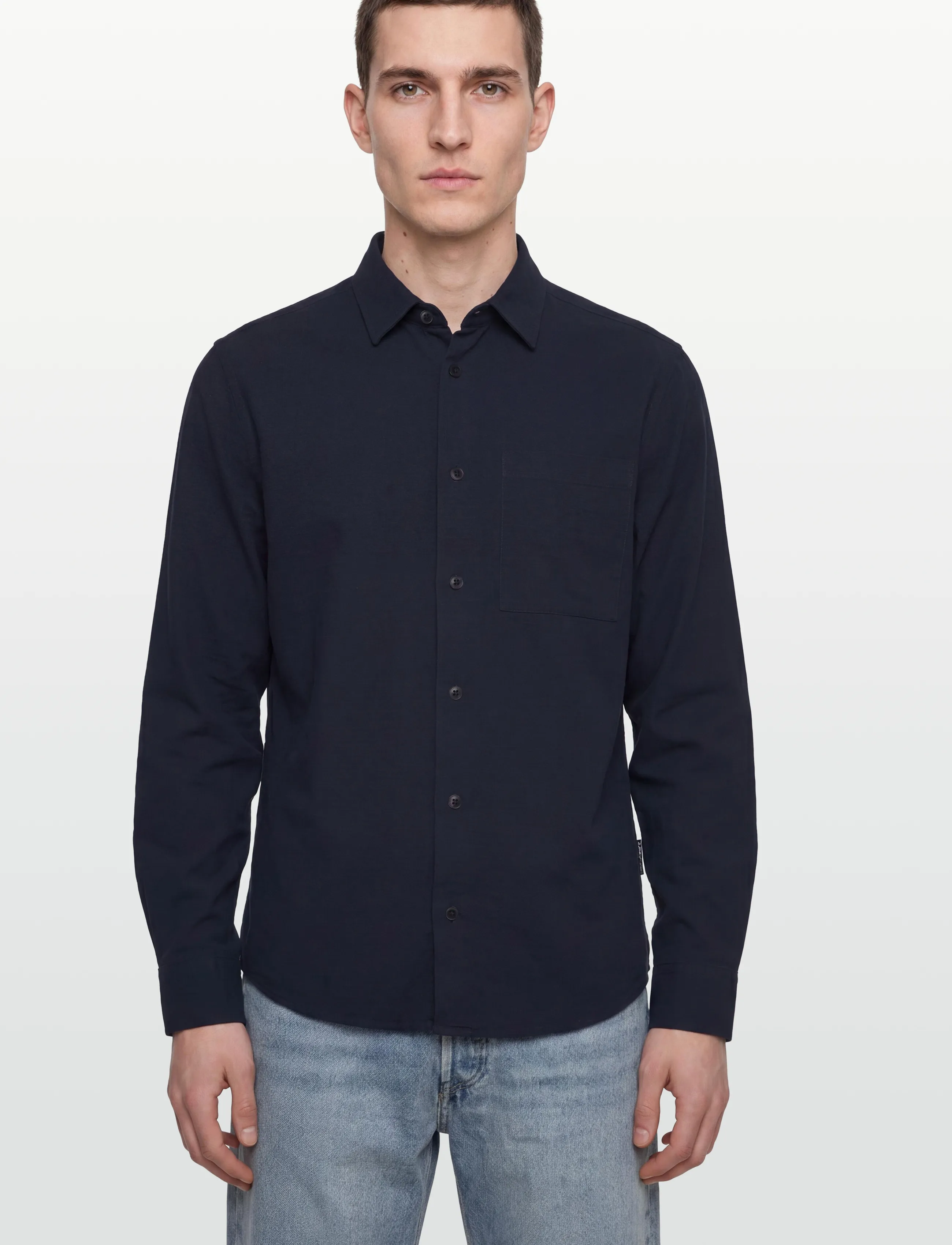 Casual Friday - CFAABERG STRUCTURED SHIRT - laveste priser - navy blazer - 3