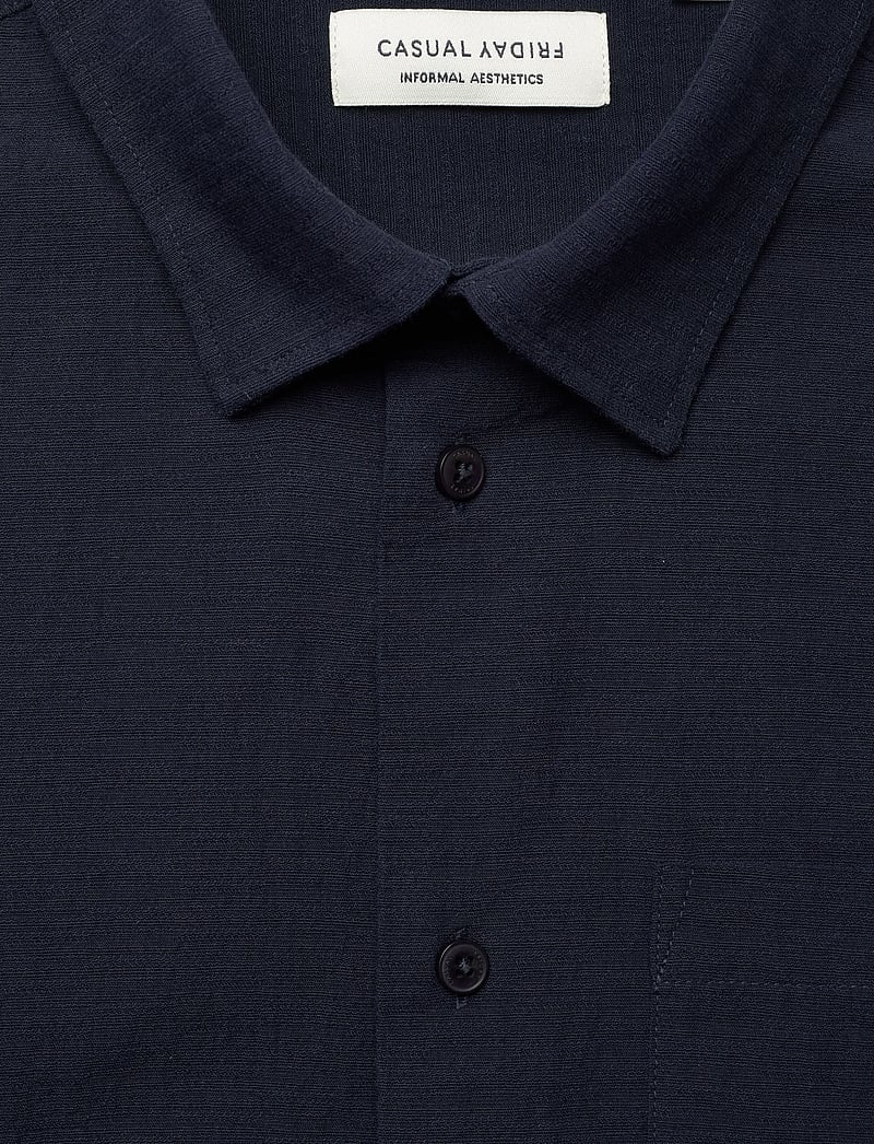 Casual Friday - CFAABERG STRUCTURED SHIRT - rennot kauluspaidat - navy blazer - 5