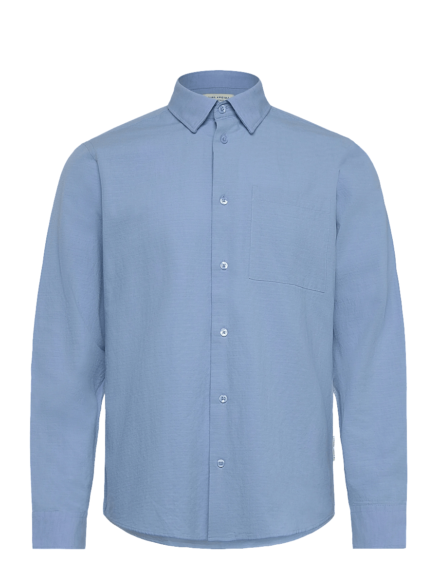 Casual Friday - CFAABERG STRUCTURED SHIRT - casual skjorter - vista blue - 1