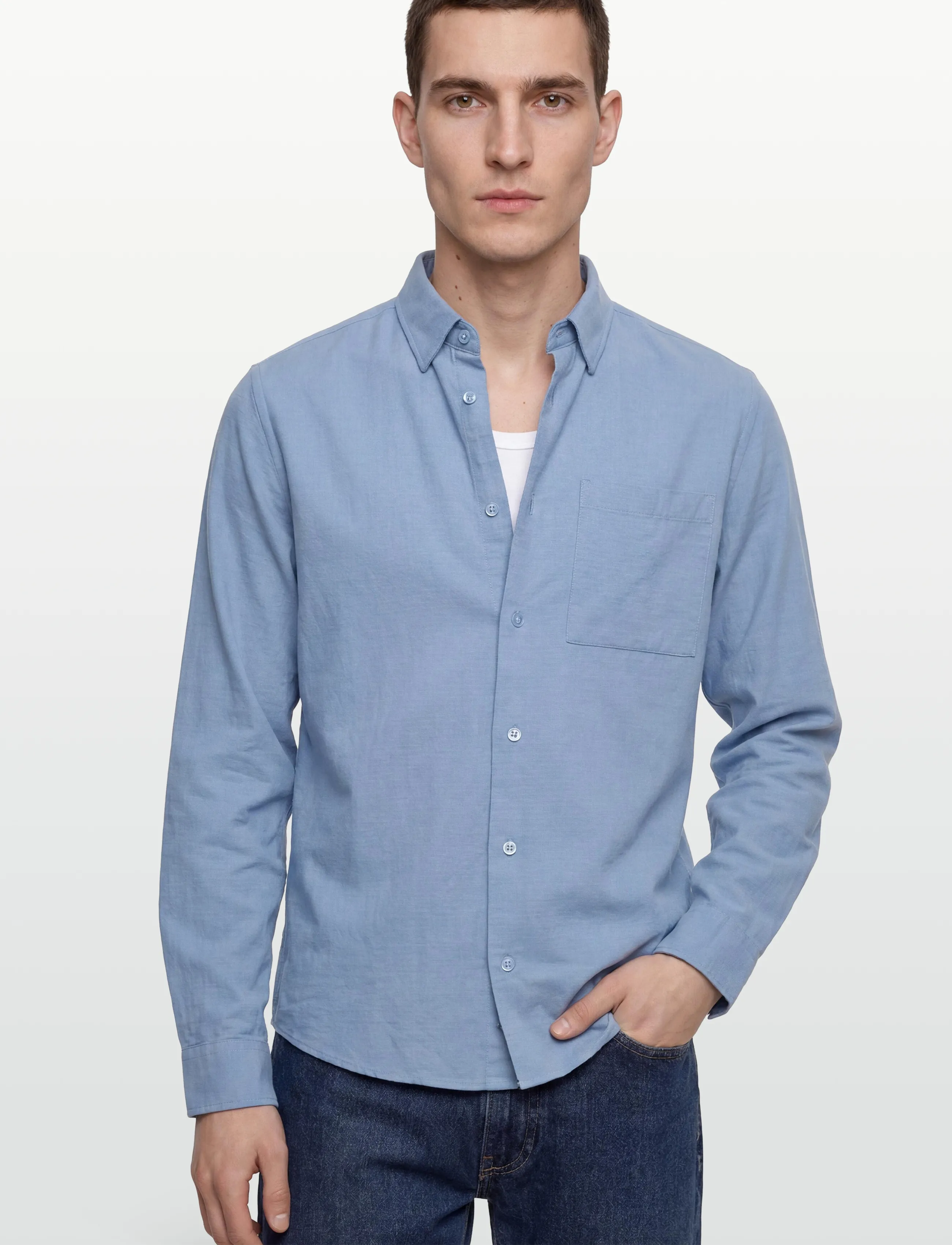Casual Friday - CFAABERG STRUCTURED SHIRT - casual hemden - vista blue - 3