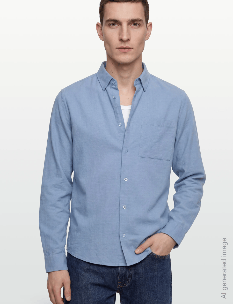 Casual Friday - CFAABERG STRUCTURED SHIRT - casual skjorter - vista blue - 3