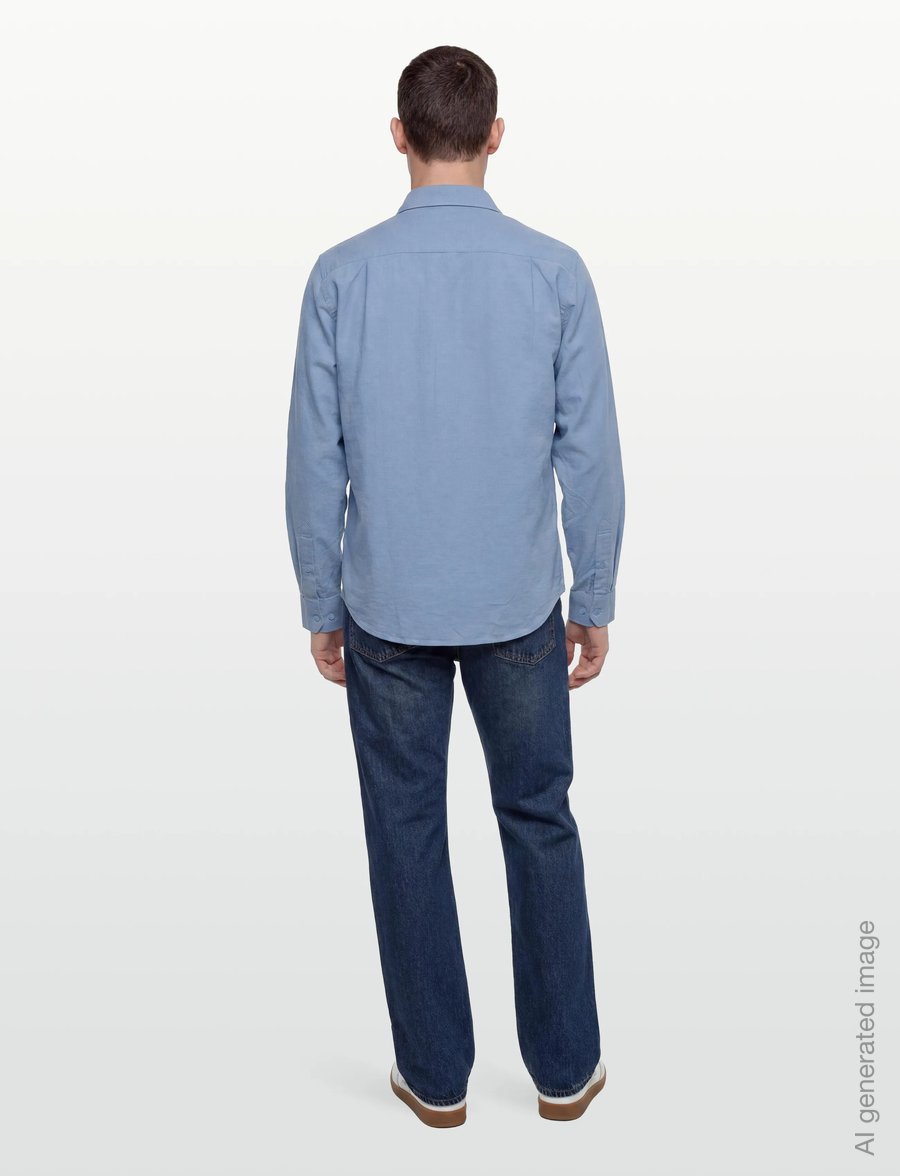 Casual Friday - CFAABERG STRUCTURED SHIRT - casual skjorter - vista blue - 4