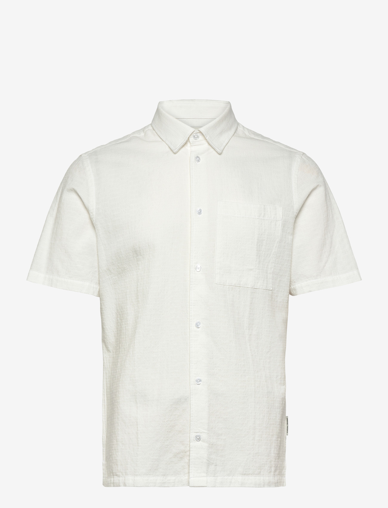 Casual Friday - CFAABERG SS STRUCTURED SHIRT - kurzarmhemden - snow white - 0