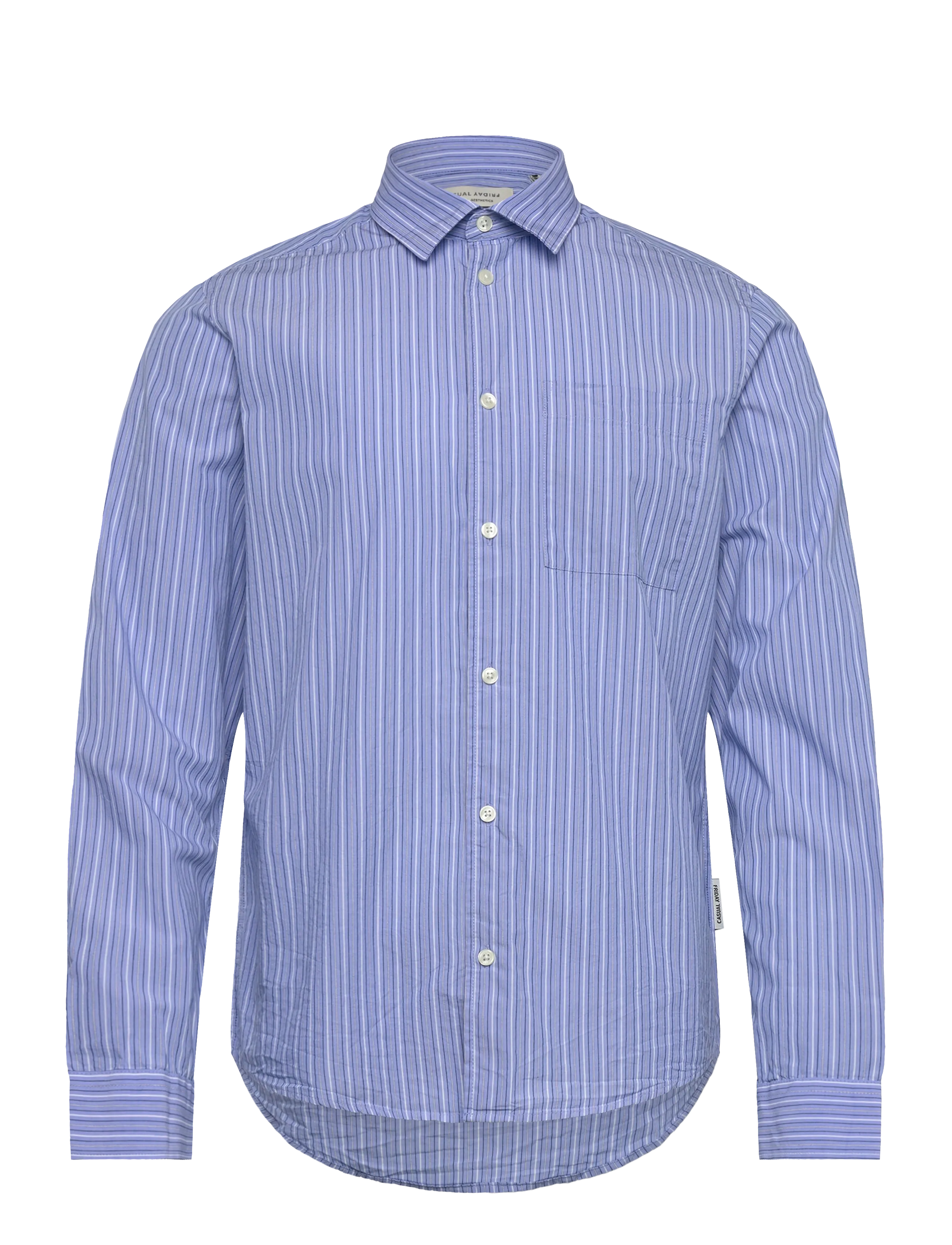 Casual Friday Cfjansson Striped Shirt, Mænd, Stribet Skjorte, Blå, Str: XXL