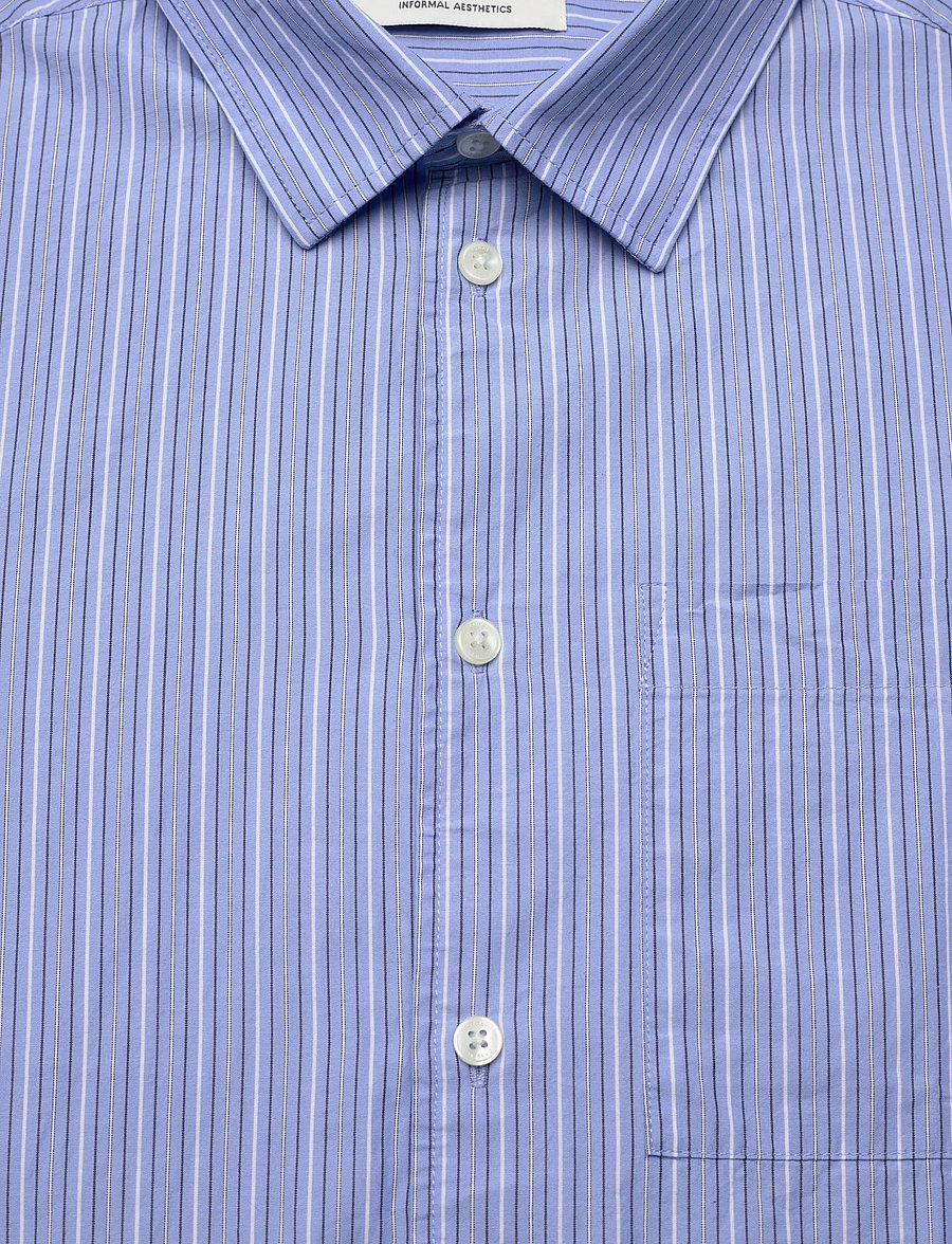 Casual Friday - CFJANSSON STRIPED SHIRT - triibulised särgid - vista blue - 2