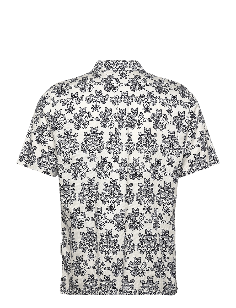 Casual Friday - CFLINDAHL AOP RESORT SHIRT - mönstrade skjortor - jet stream - 1