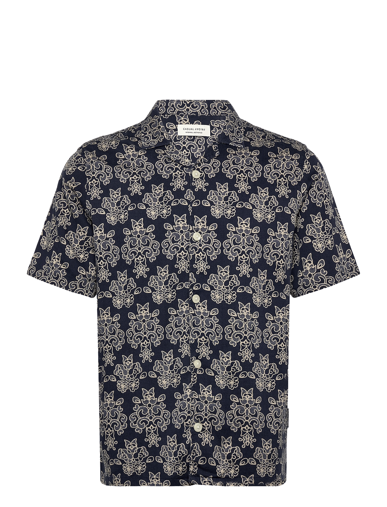 CFLINDAHL AOP RESORT SHIRT - NAVY BLAZER