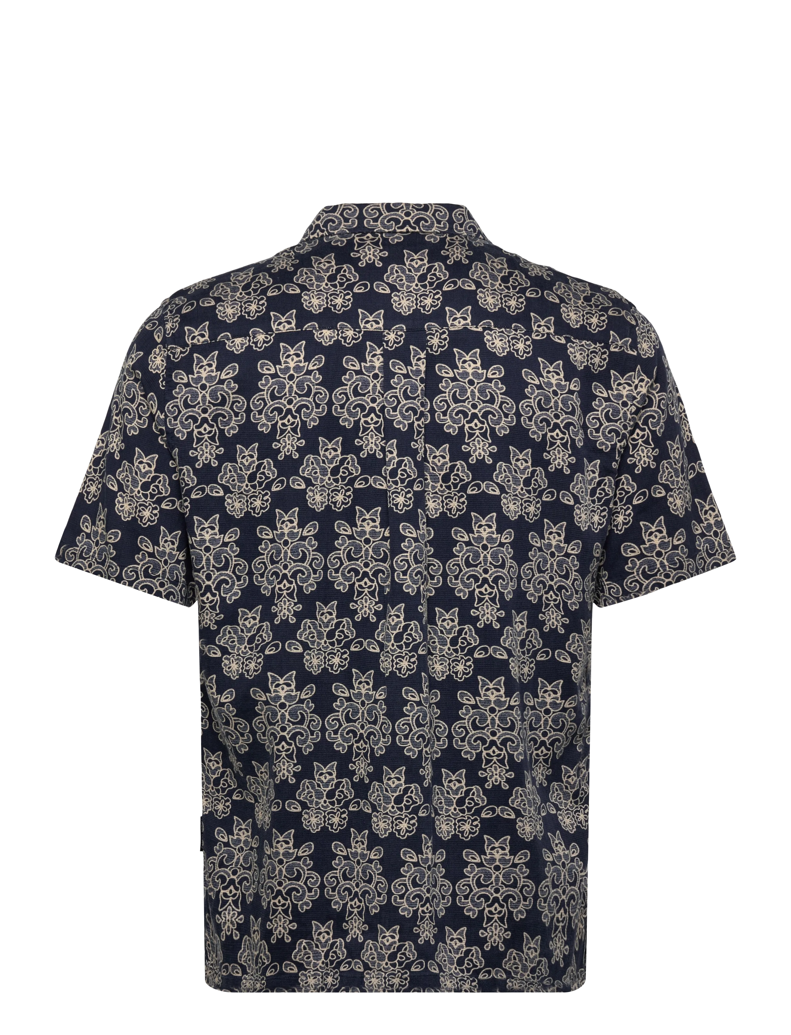 Casual Friday - CFLINDAHL AOP RESORT SHIRT - mønstrede skjorter - navy blazer - 1