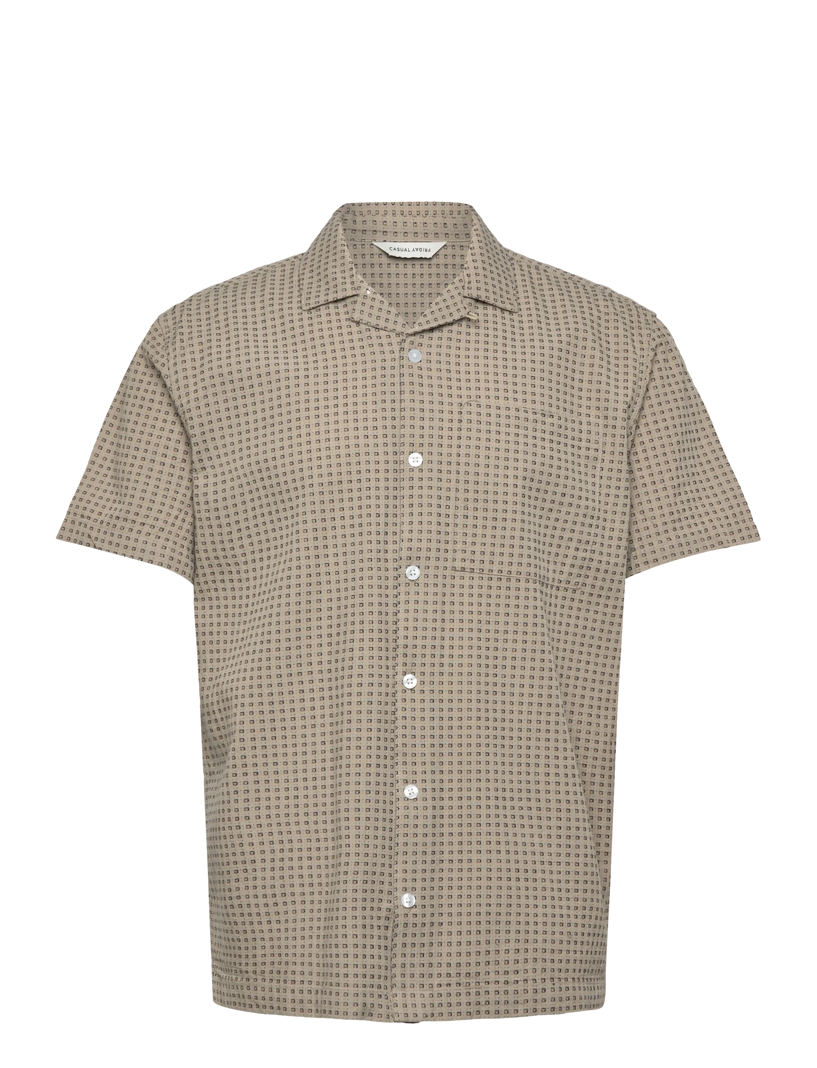 CASUAL FRIDAY Cfmelin Dobby Resort Shirt Beige - XXL - Herren