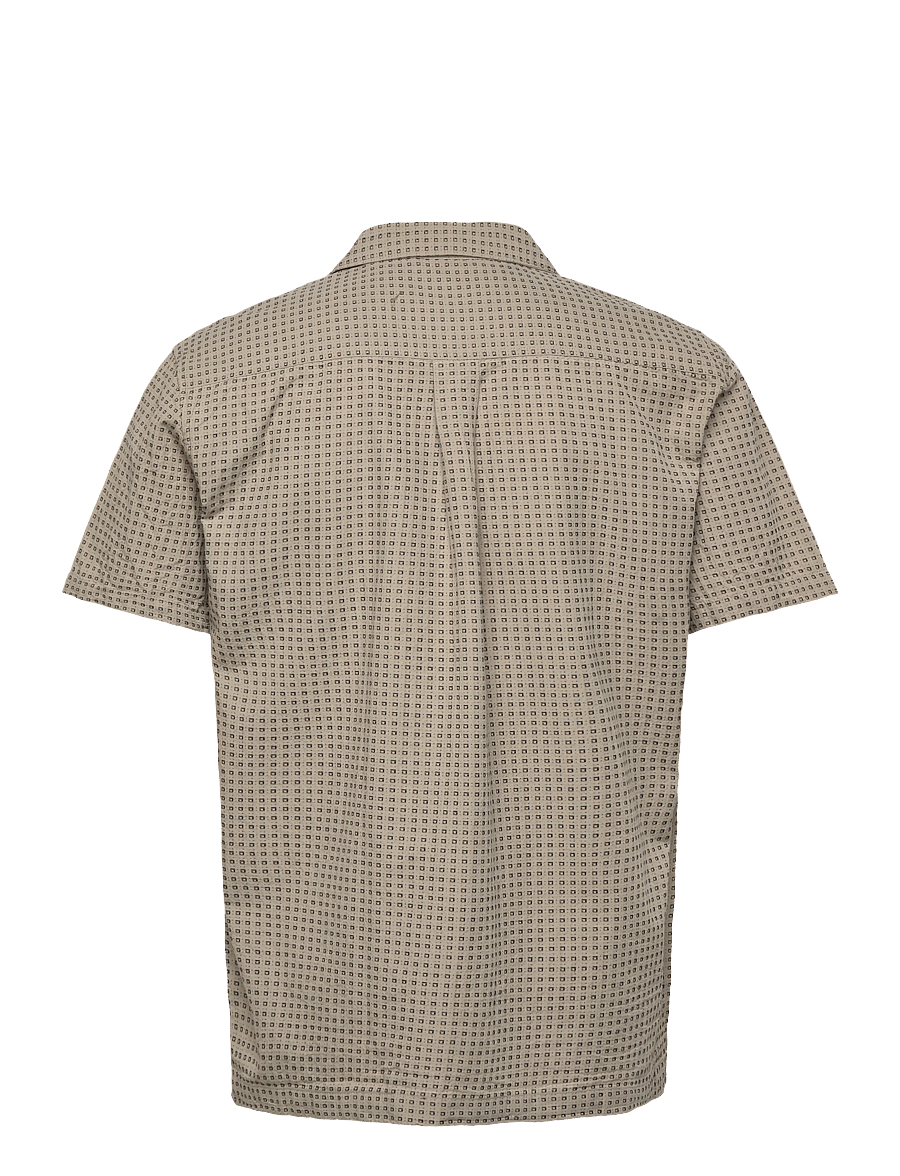 Casual Friday - CFMELIN DOBBY RESORT SHIRT - kurzarmhemden - island fossil - 1