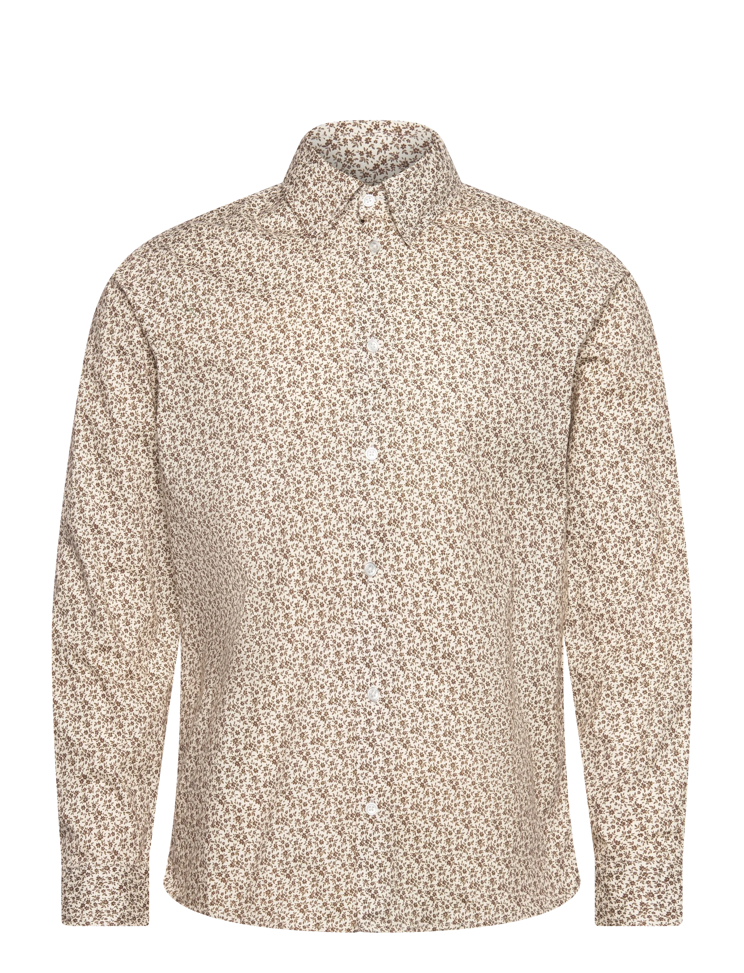 CASUAL FRIDAY Cflevin Aop Shirt Cream - L - Herren