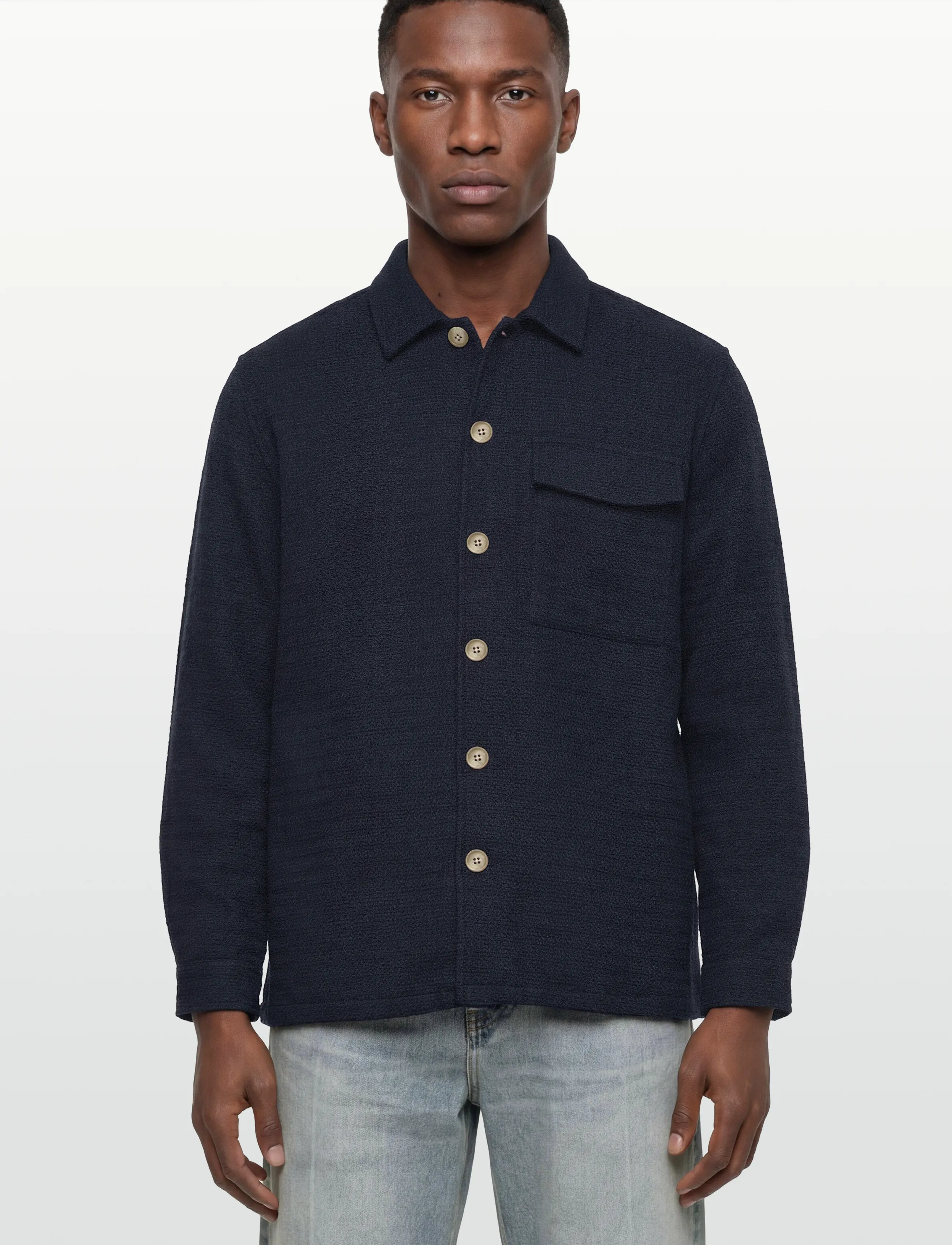 Casual Friday Cfmatt Structured Overshirt overshirts herr – bild 2
