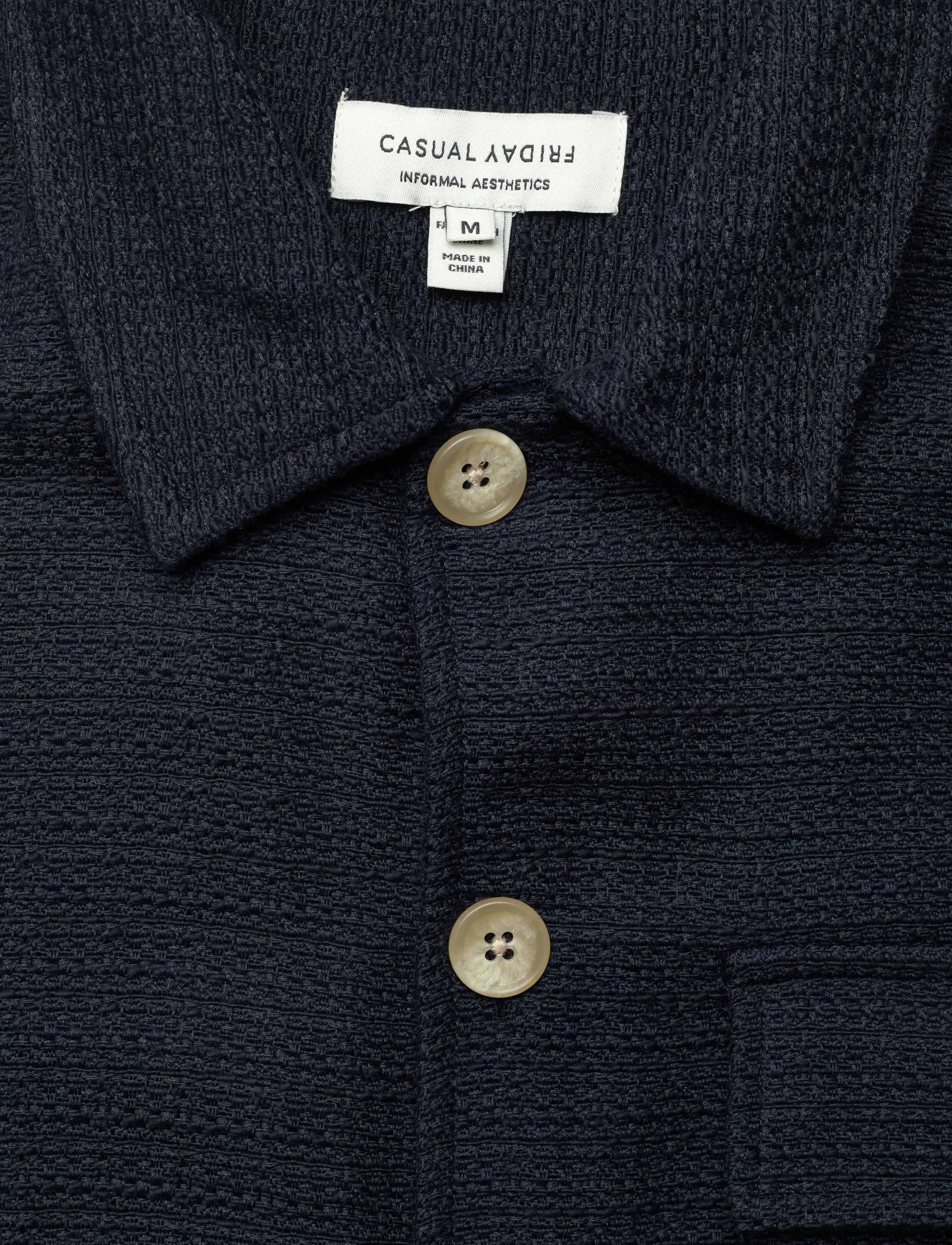 Casual Friday - CFMATT STRUCTURED OVERSHIRT - kollektionen - dark navy - 5