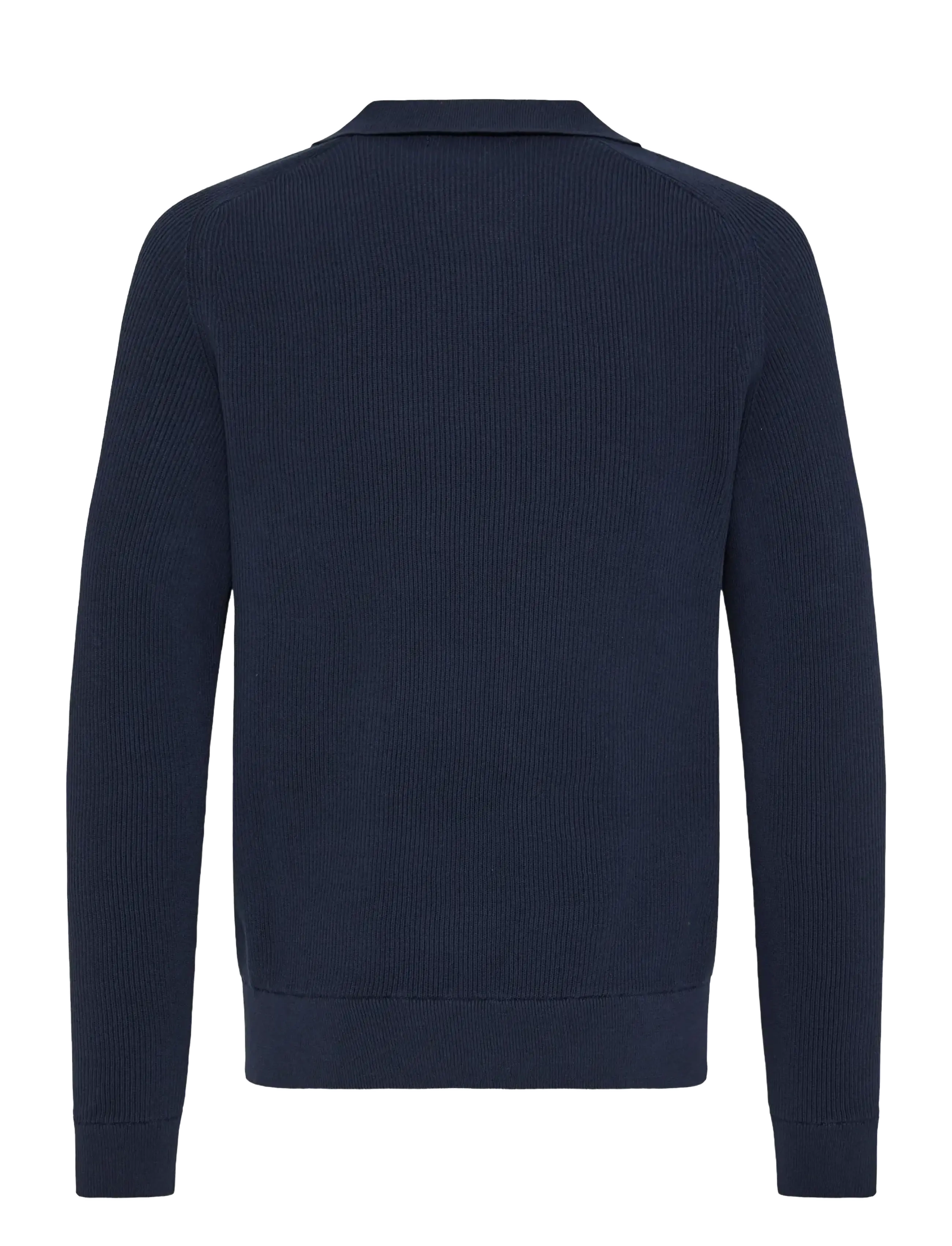 Casual Friday - CFNORDIN LS RIBBED POLO KNIT - poloer i strik med lange ærmer - navy blazer - 2