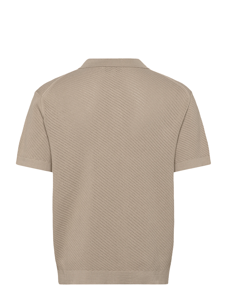 Casual Friday - CFISAKSSON SS POLO KNIT - knitted polos - island fossil - 1