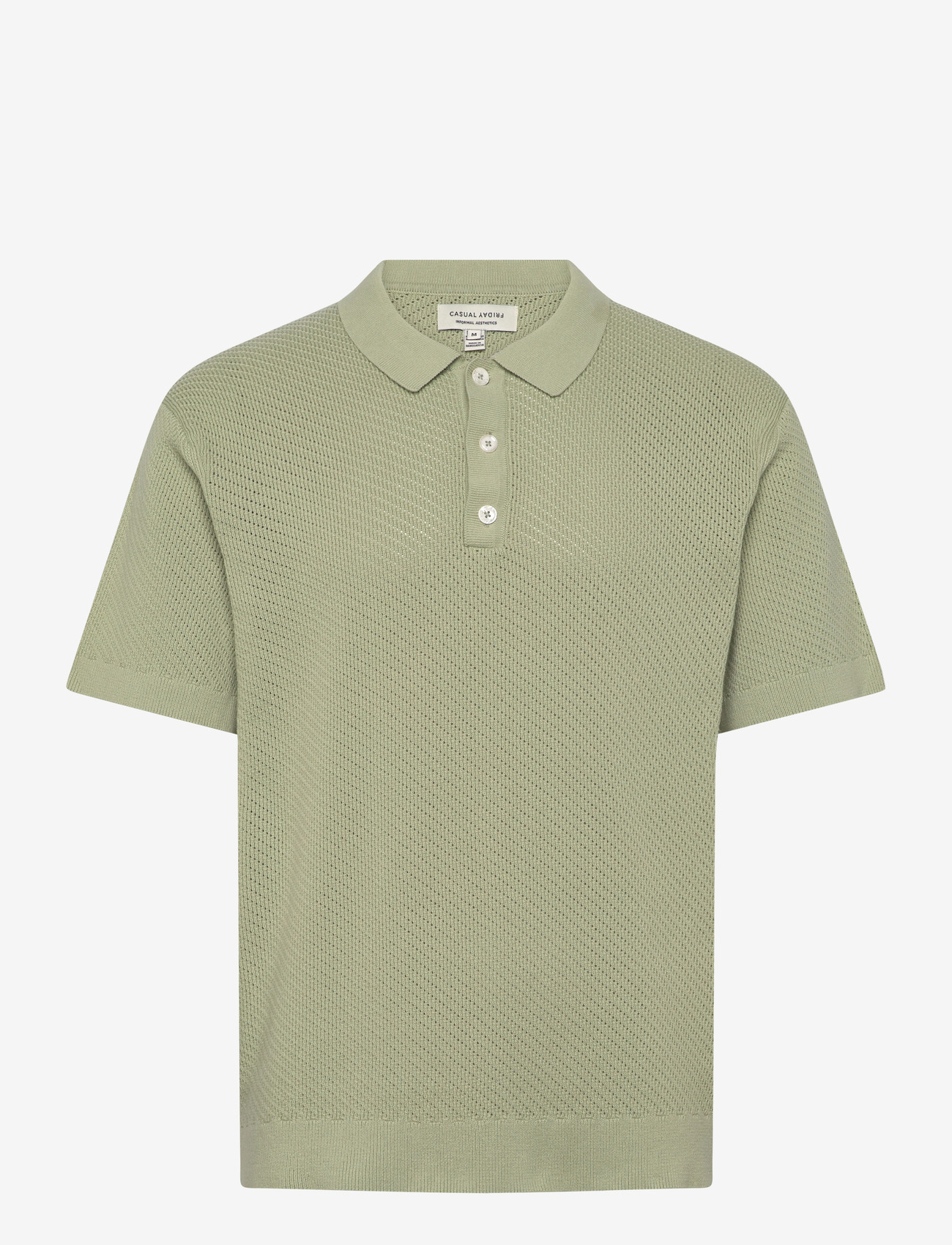 Casual Friday - CFISAKSSON SS POLO KNIT - polostrik - swamp - 0