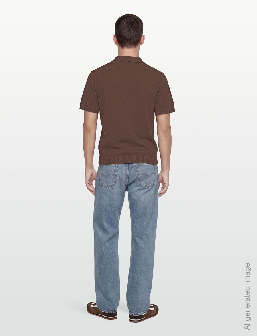 Casual Friday - CFLINDHOLM SS RESORT KNIT - kootud polosärgid - cub - 4